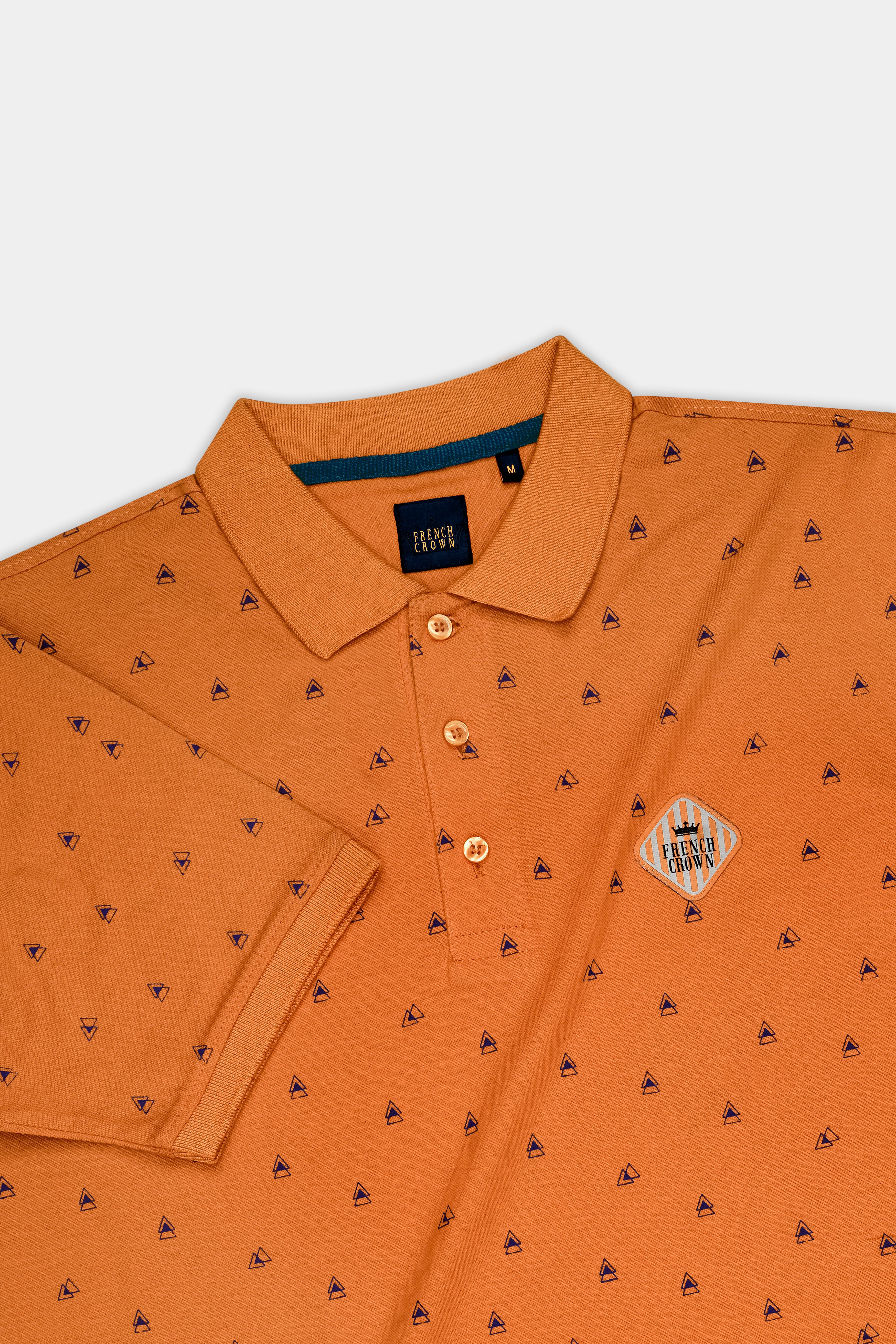 Bourbon Organic and Gun Powder Blue Organic Cotton Mercerised Pique Polo