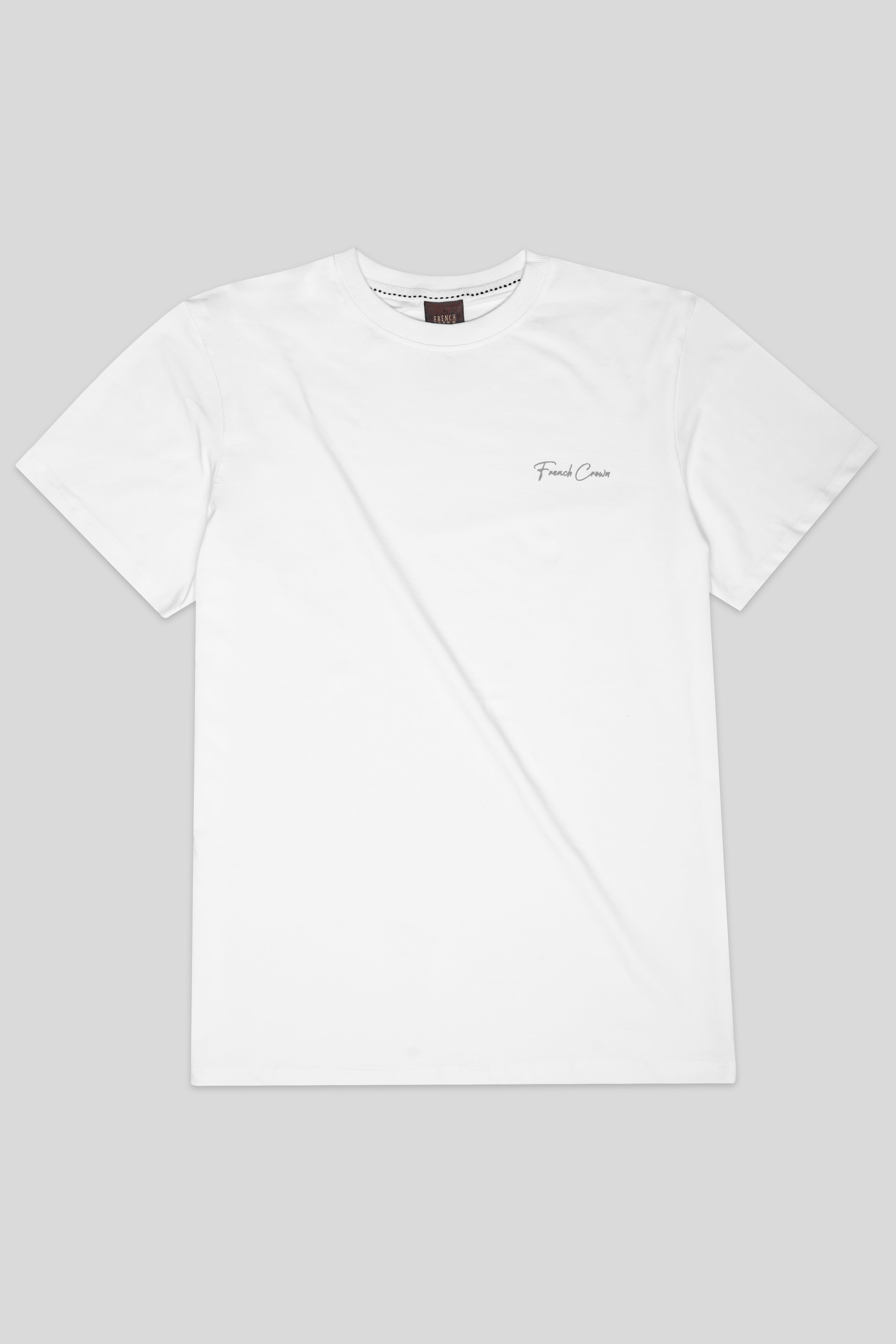 Bright White Premium Cotton T-Shirt