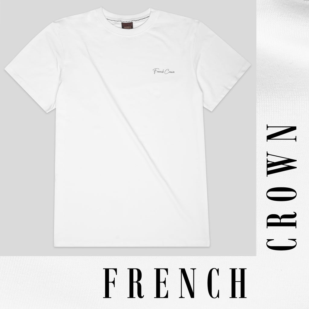 Bright White Half Sleeves Super Soft Premium Round Neck Cotton T-shirt For  Men