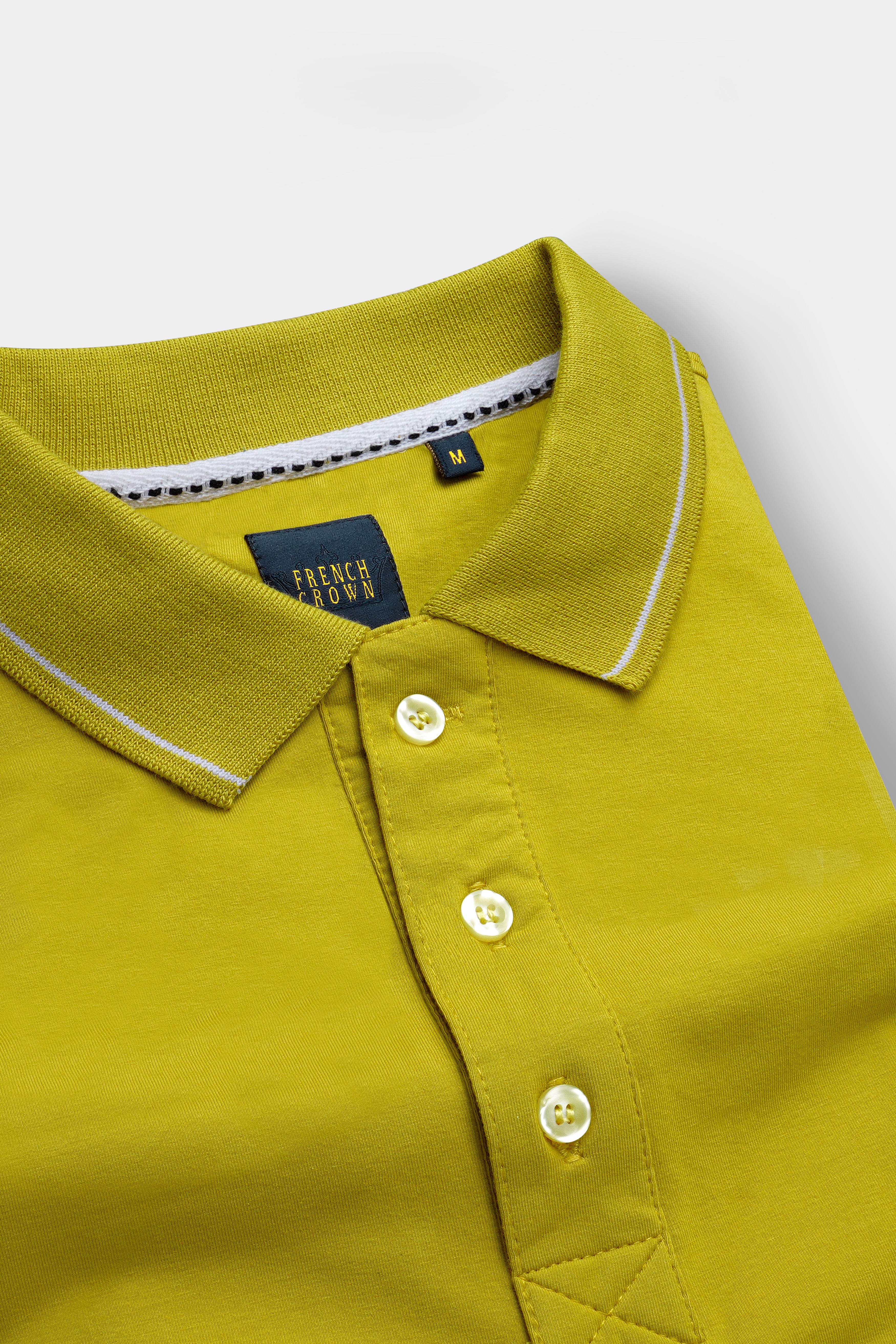 Dandelion Yellow Organic Cotton Mercerised Pique Polo