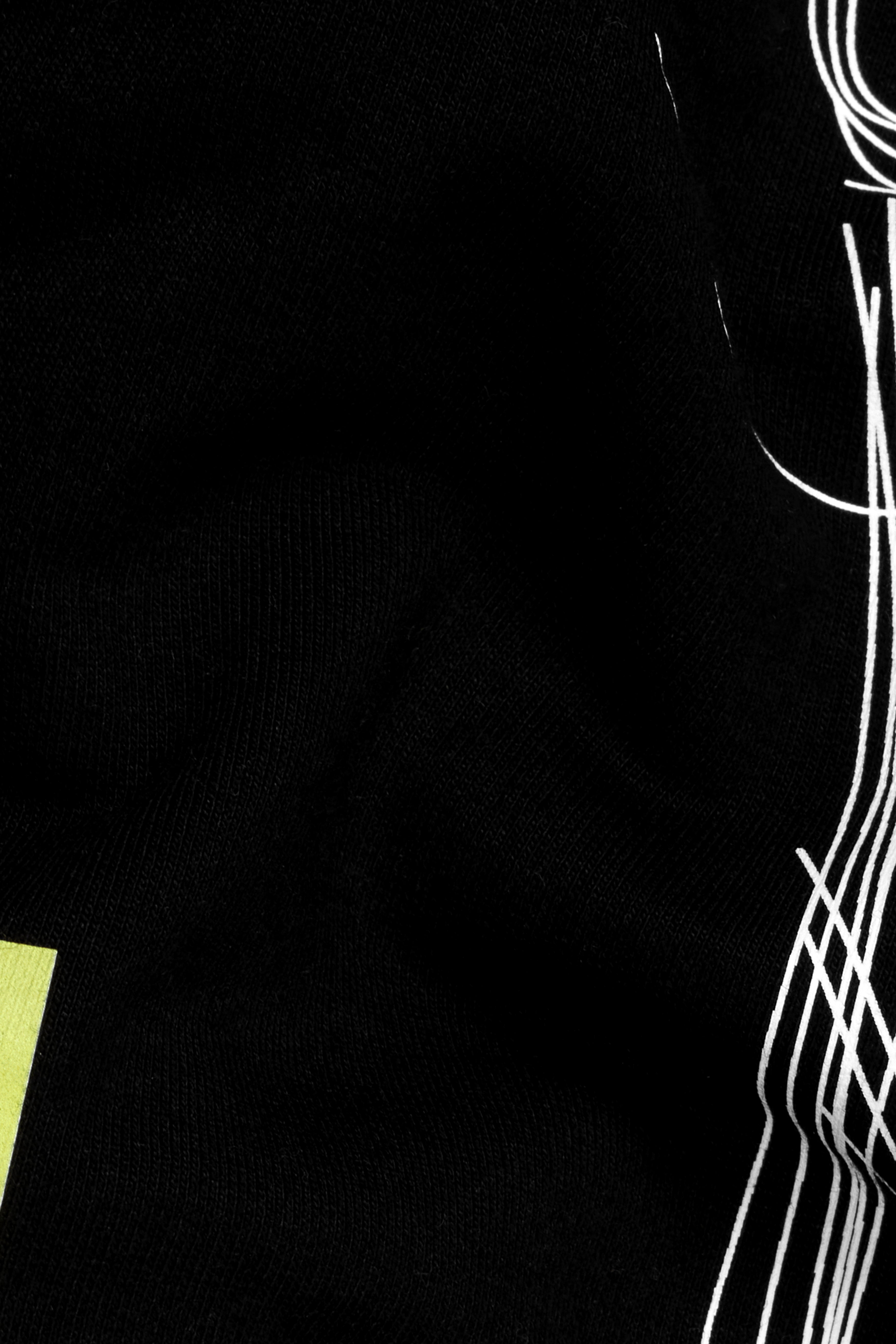 Jade Black Printed Premium Cotton Oversized T-shirt TS944-S, TS944-M, TS944-L, TS944-XL, TS944-XXL