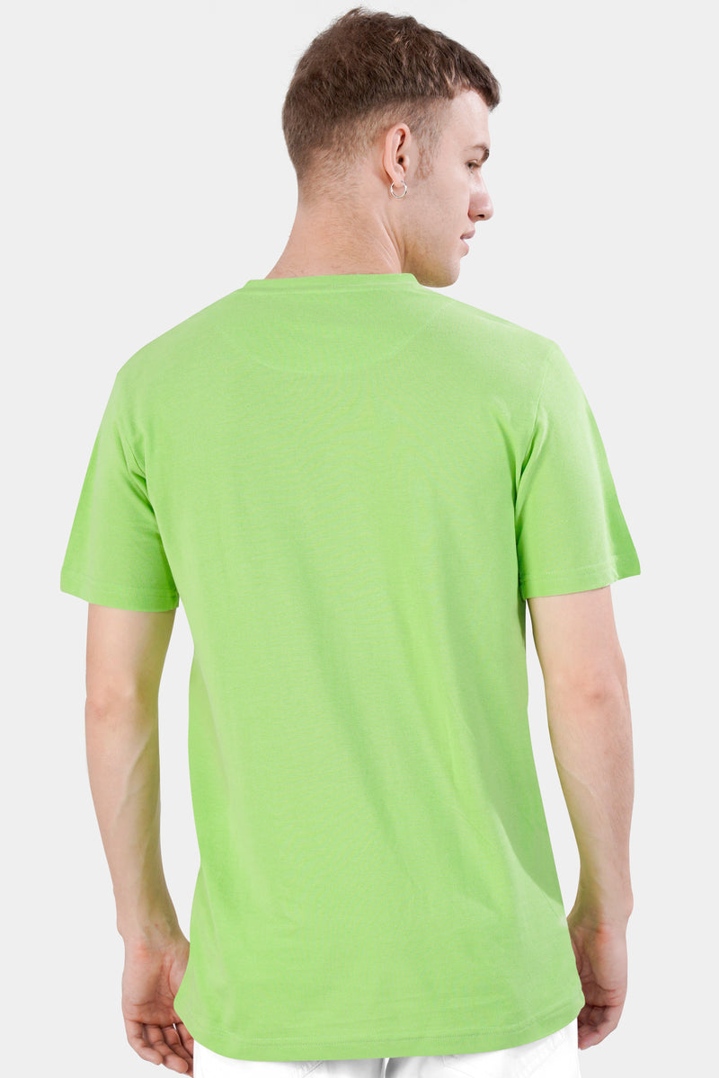 Pistachio Green Premium Cotton Pique T-shirt