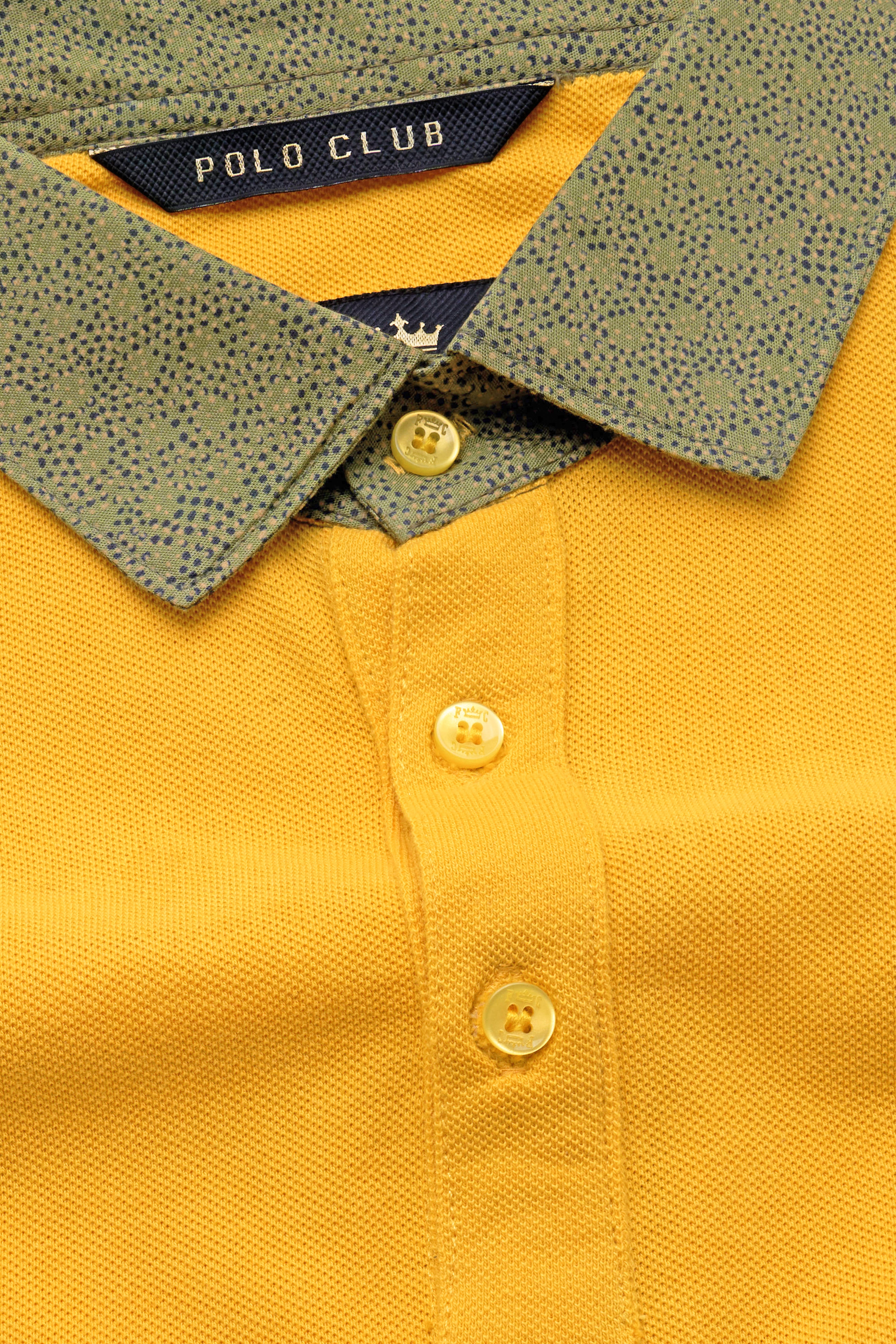 Mikado yellow Premium Cotton Pique Polo TS955-S, TS955-M, TS955-L, TS955-XL, TS955-XXL