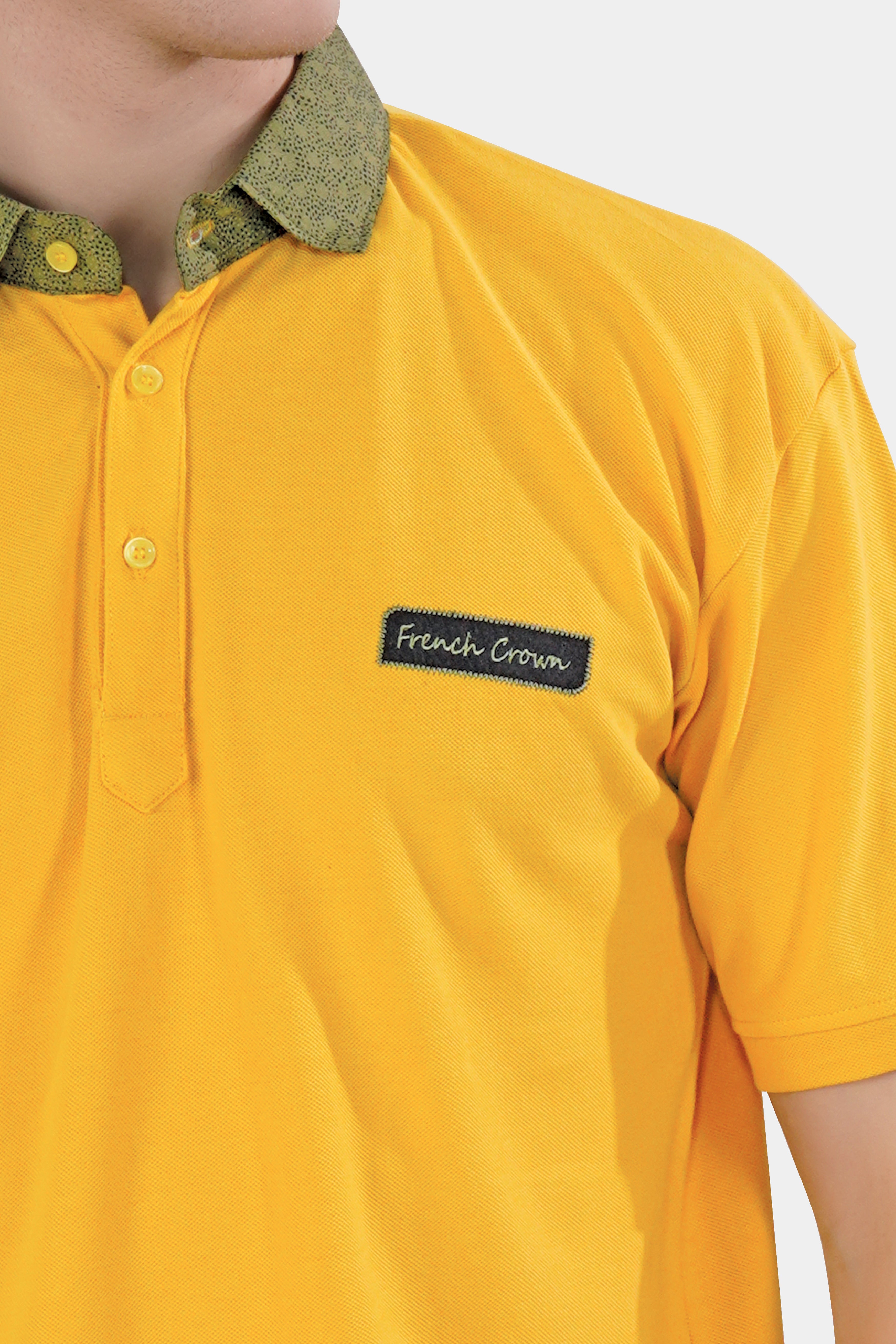 Mikado yellow Premium Cotton Pique Polo TS955-S, TS955-M, TS955-L, TS955-XL, TS955-XXL