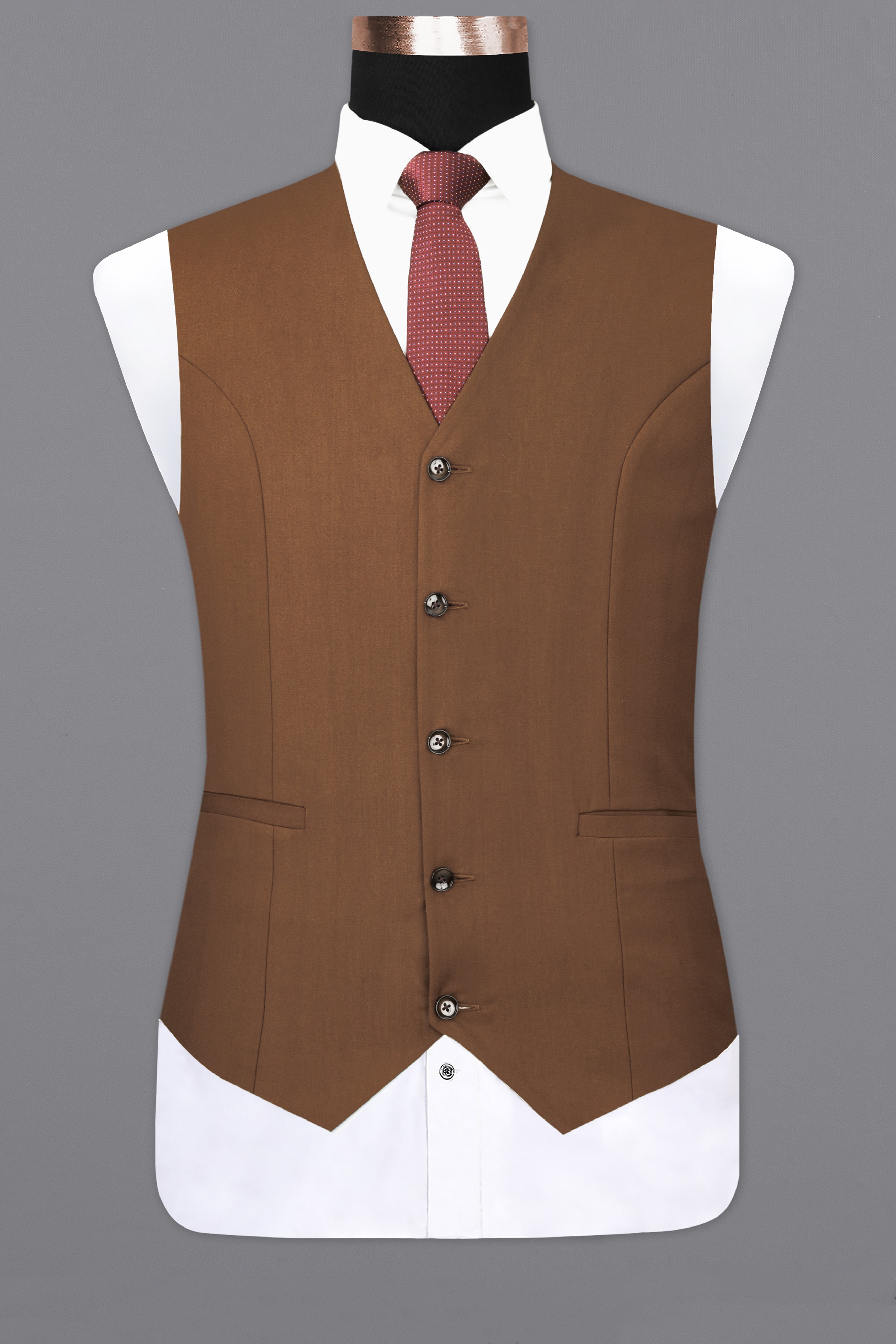 Jambalaya Brown Waistcoat