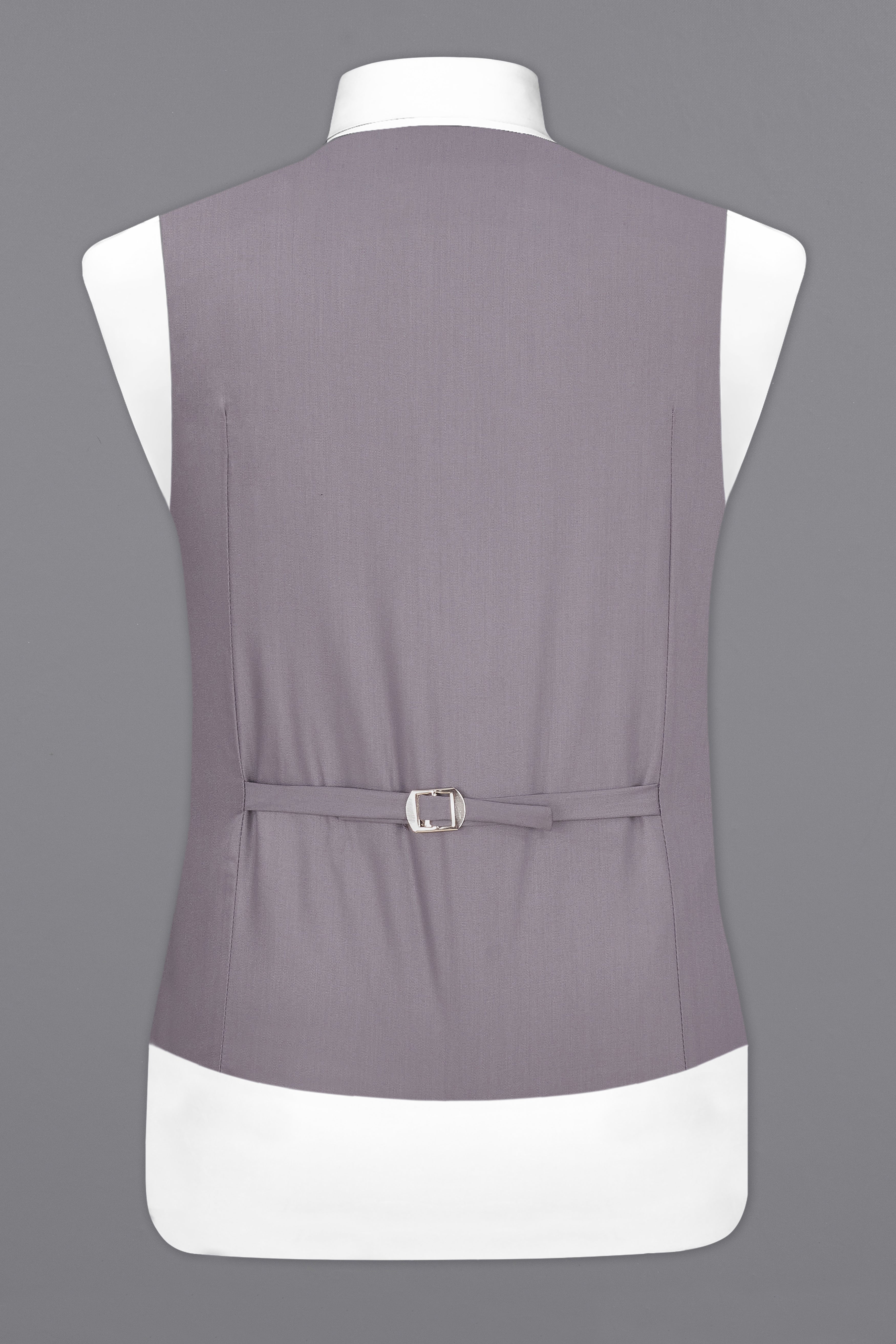 Light Gray Subtle Sheen Textured Waistcoat