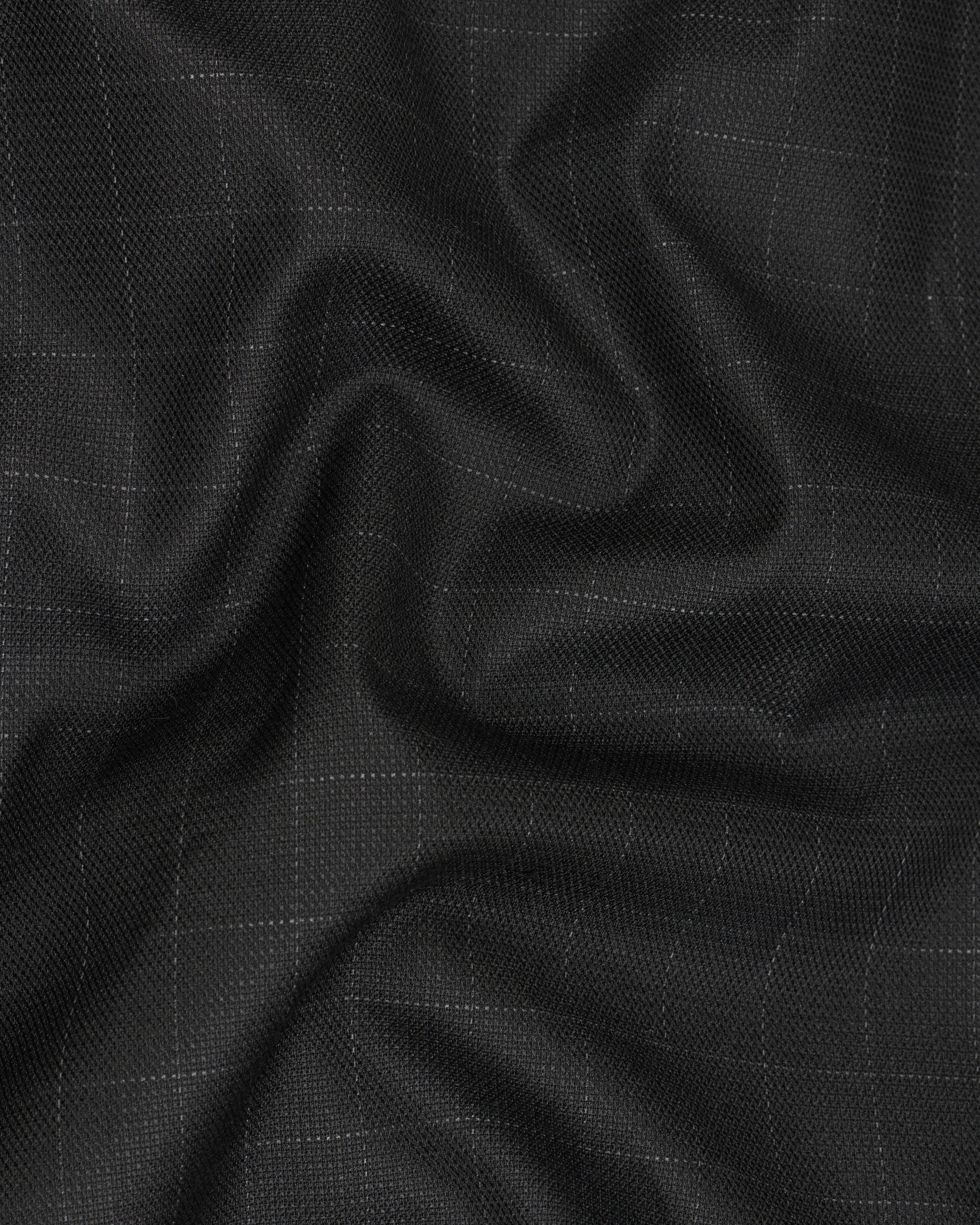 Jade Black with Storm Gray Checkered Waistcoat V2604-36, V2604-38, V2604-40, V2604-42, V2604-44, V2604-46, V2604-48, V2604-50, V2604-52, V2604-54, V2604-56, V2604-58, V2604-60
