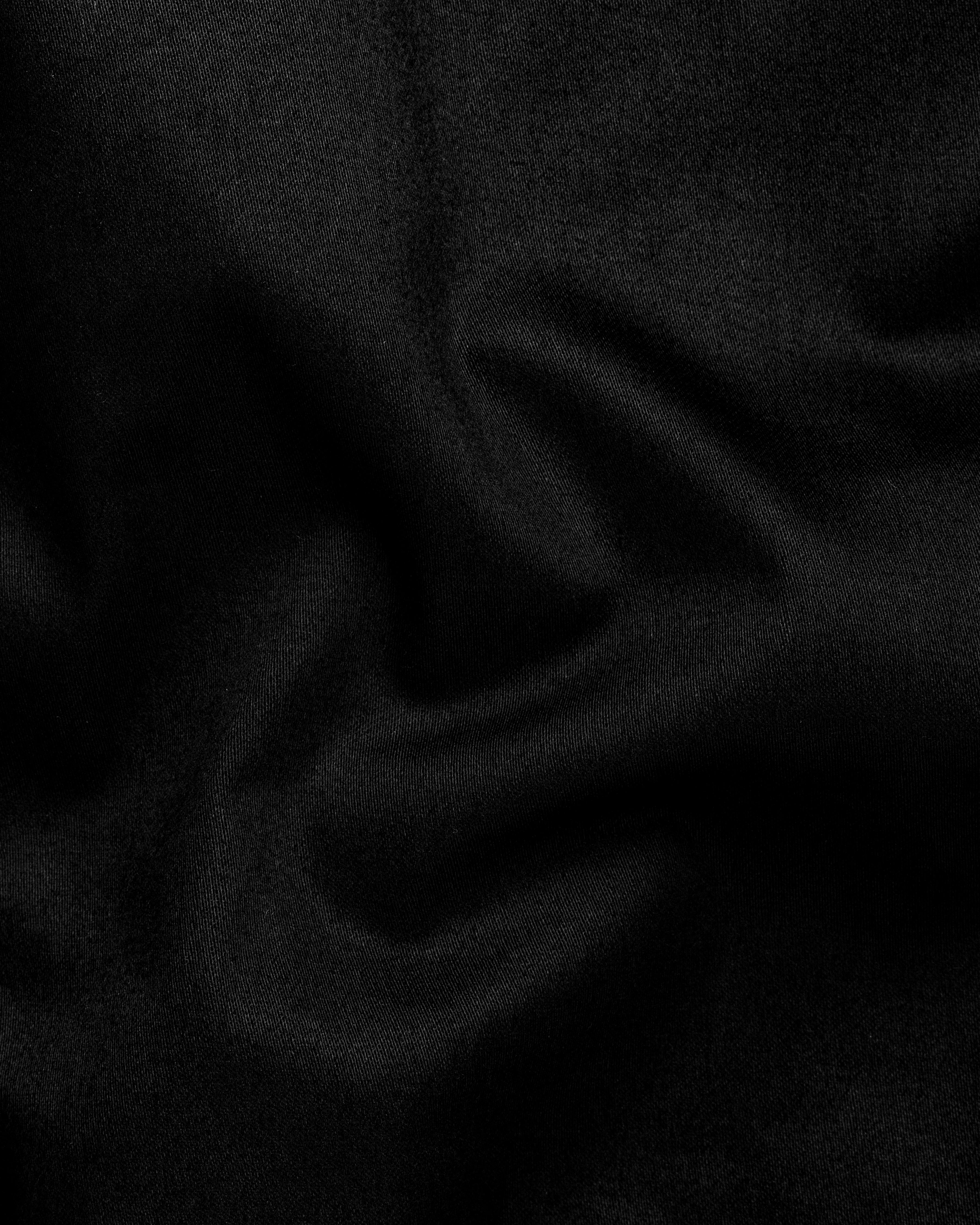 Jade Black Solid Stretchable Premium Cotton traveler Waistcoat