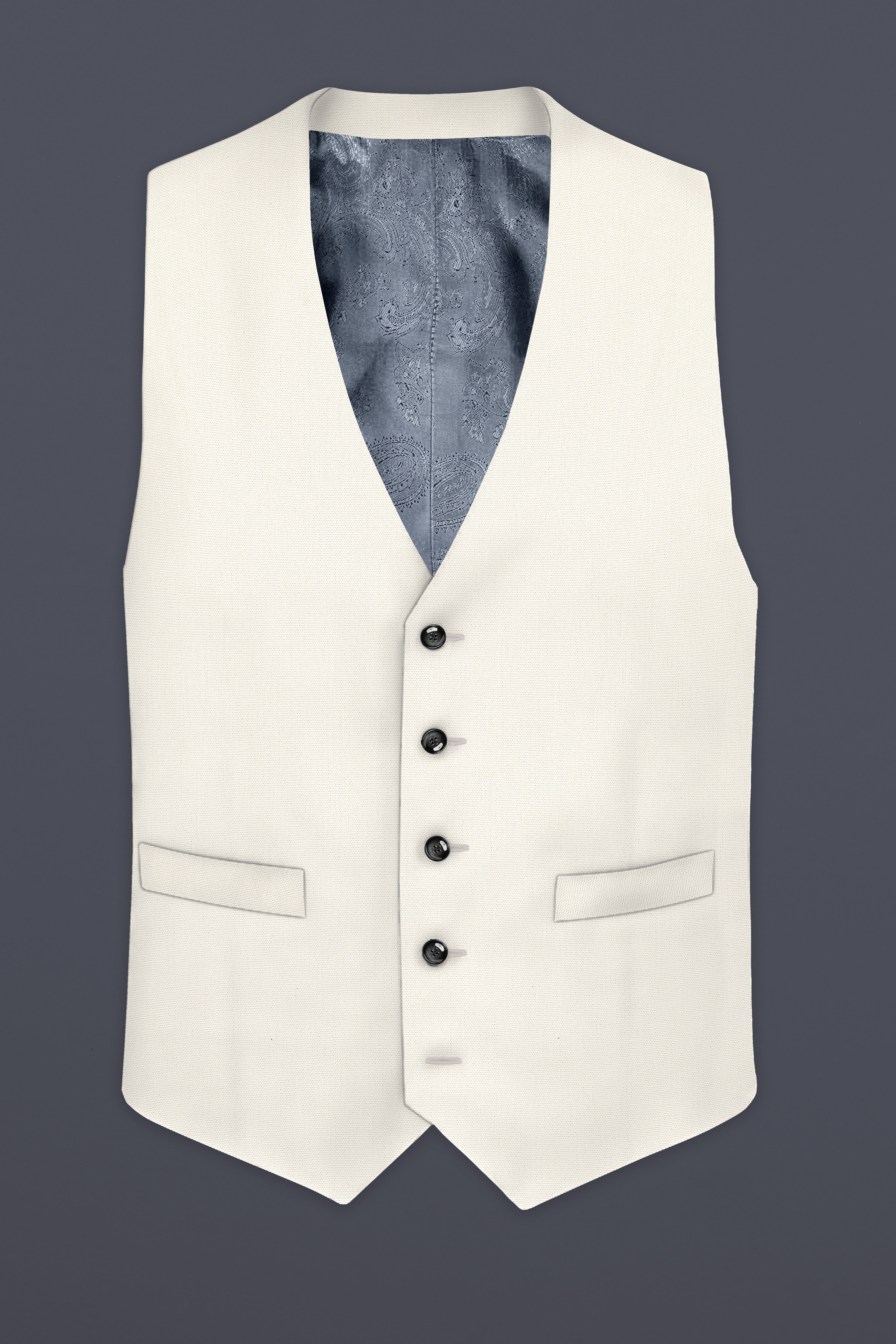 Timberwolf Cream Premium Cotton Waistcoat