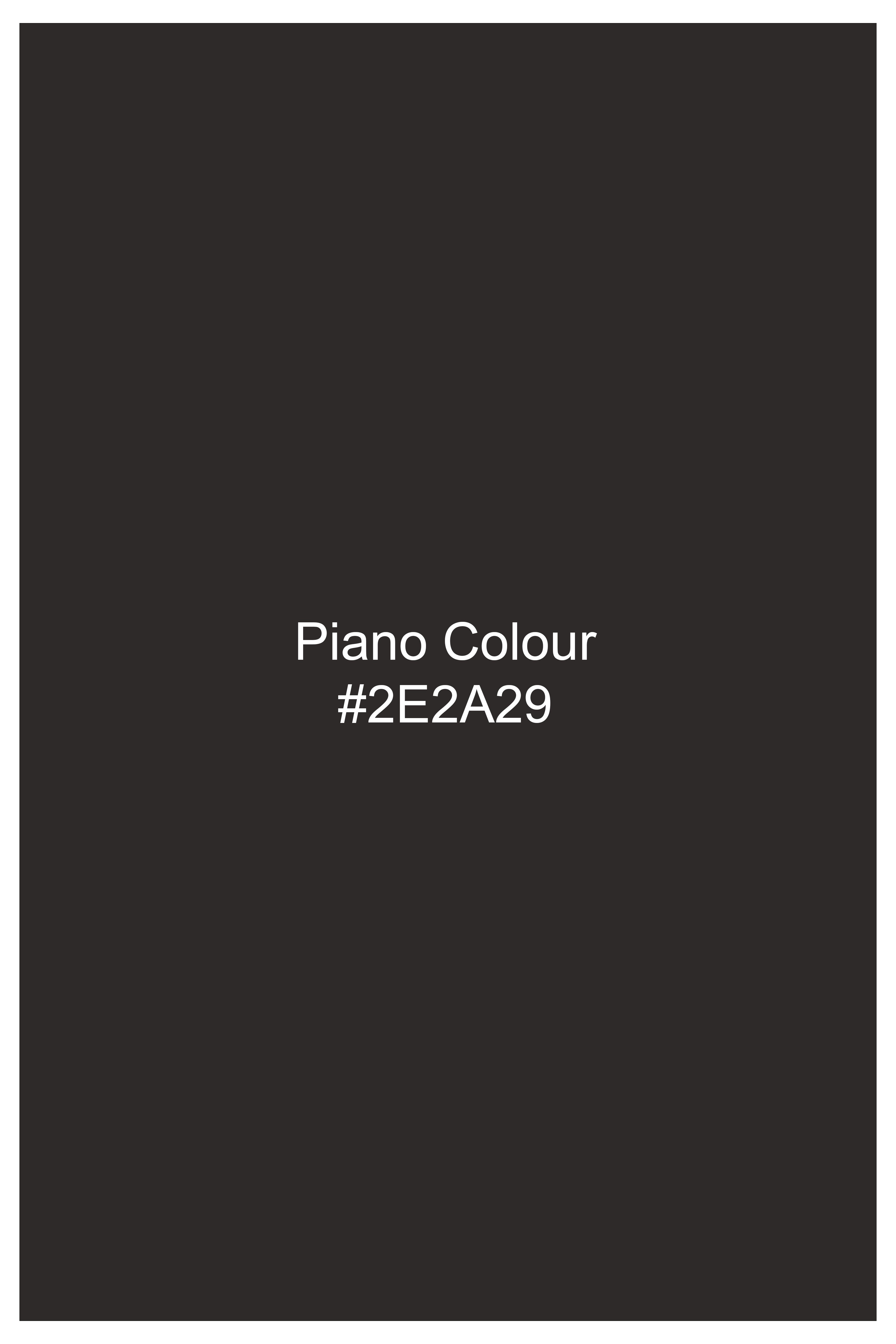 Piano Brown Plaid Tweed Waistcoat