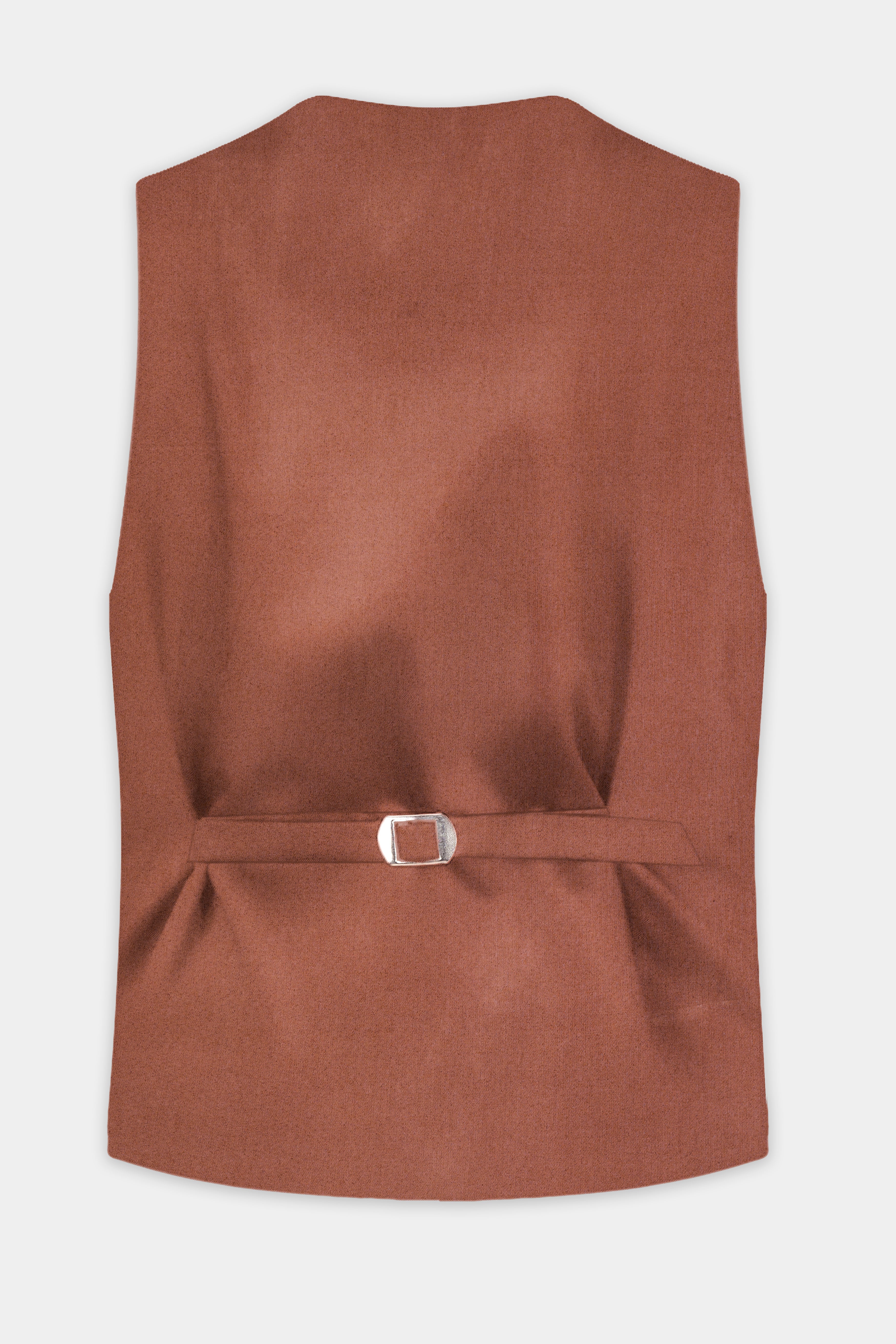 Palliser Brown Wool Rich Waistcoat