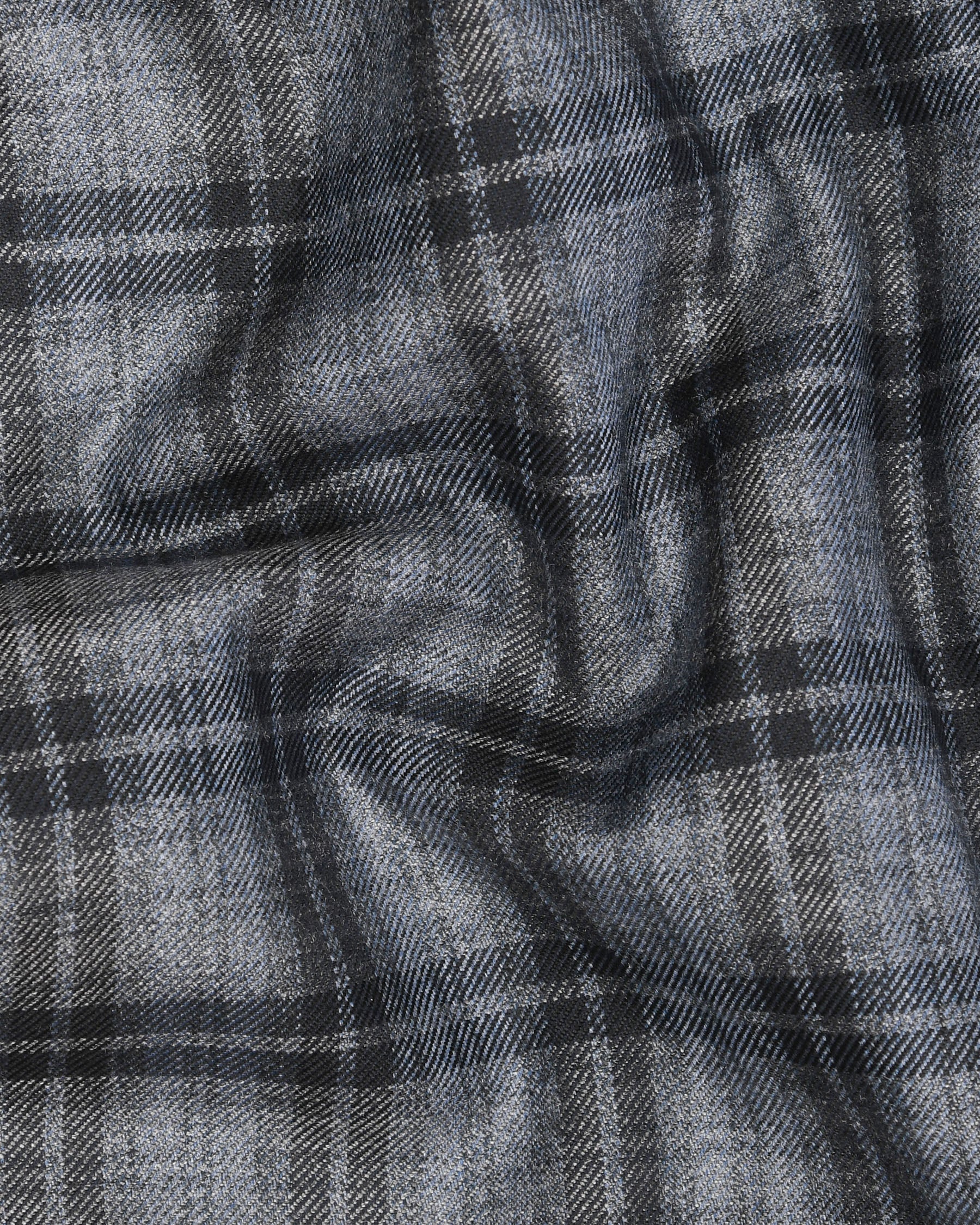 Rolling Stone Grey with Log Cabin Wool Rich Windowpane Waistcoat