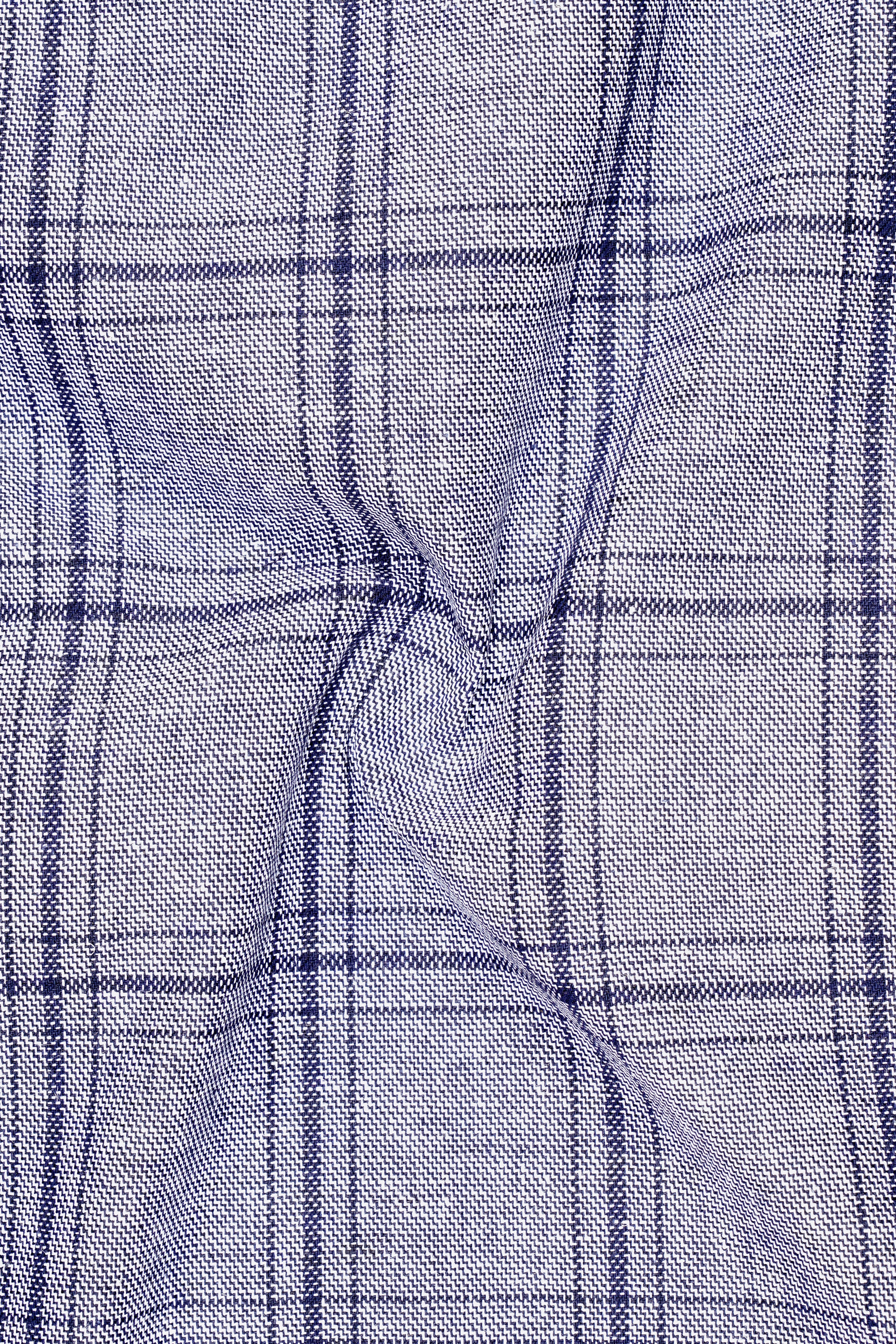 Gallery Gray Windowpane Premium Cotton Waistcoat