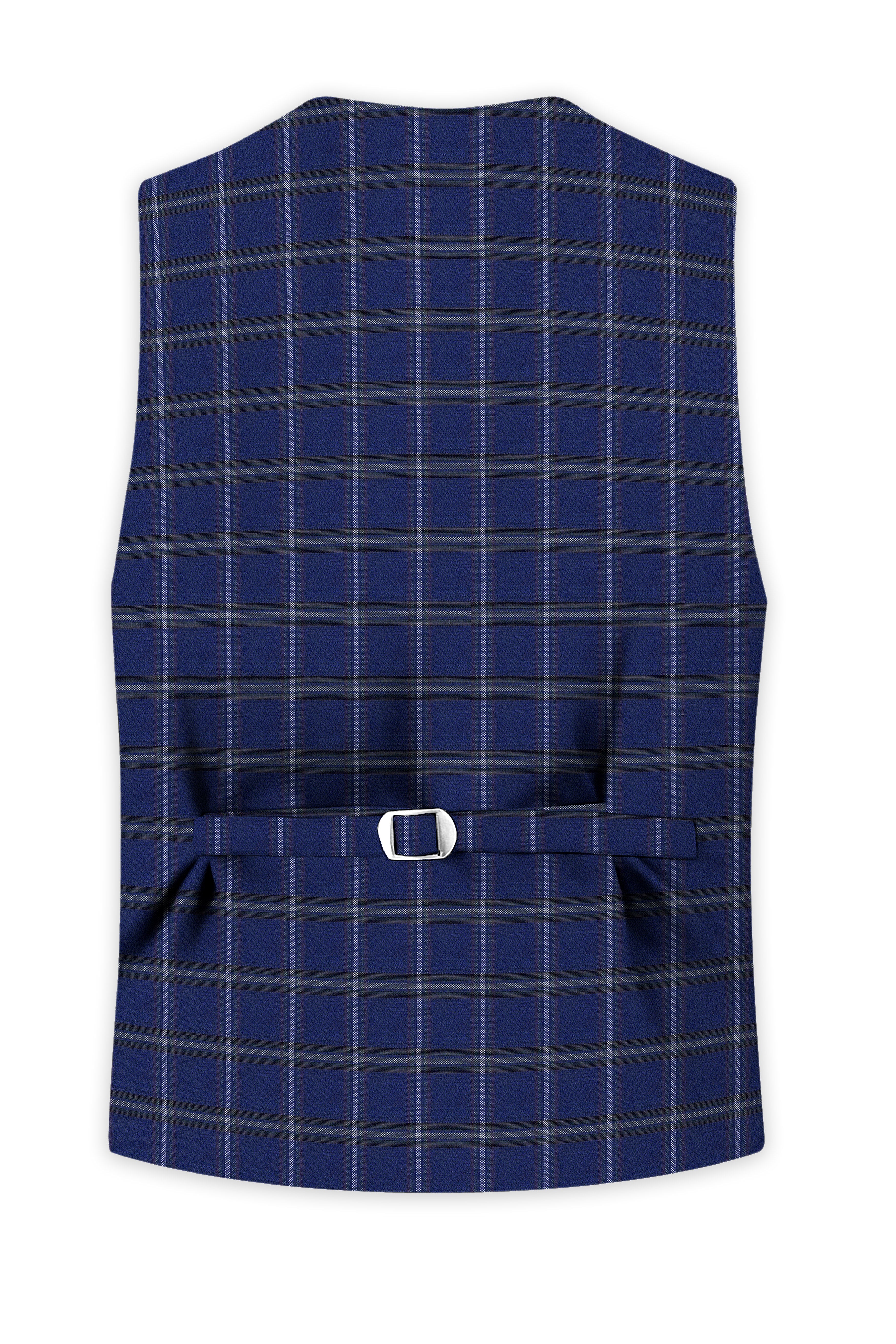 Rhino Blue Windowpane Woolrich Tuxedo Waistcoat