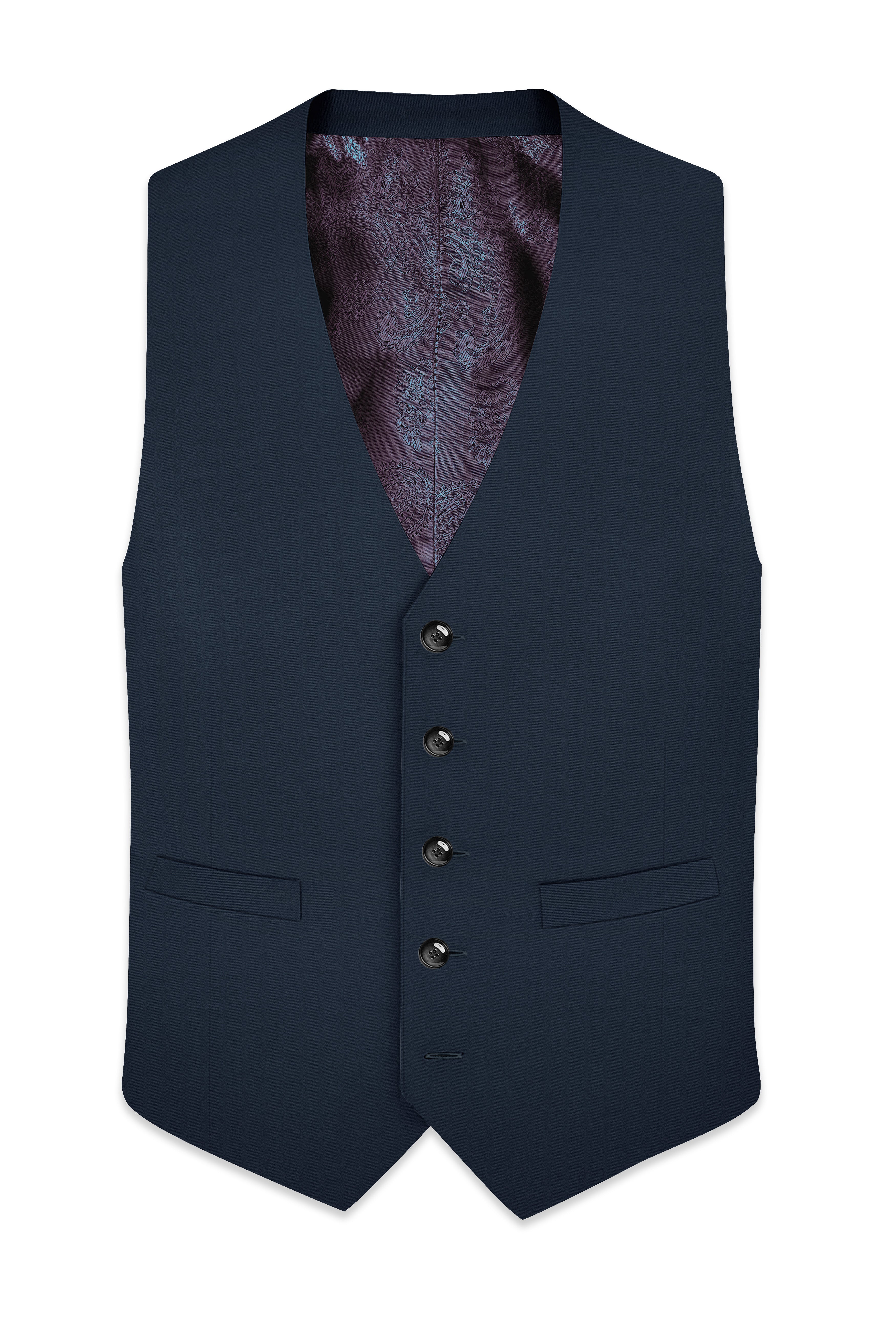Iridium Grey Solid Waistcoat