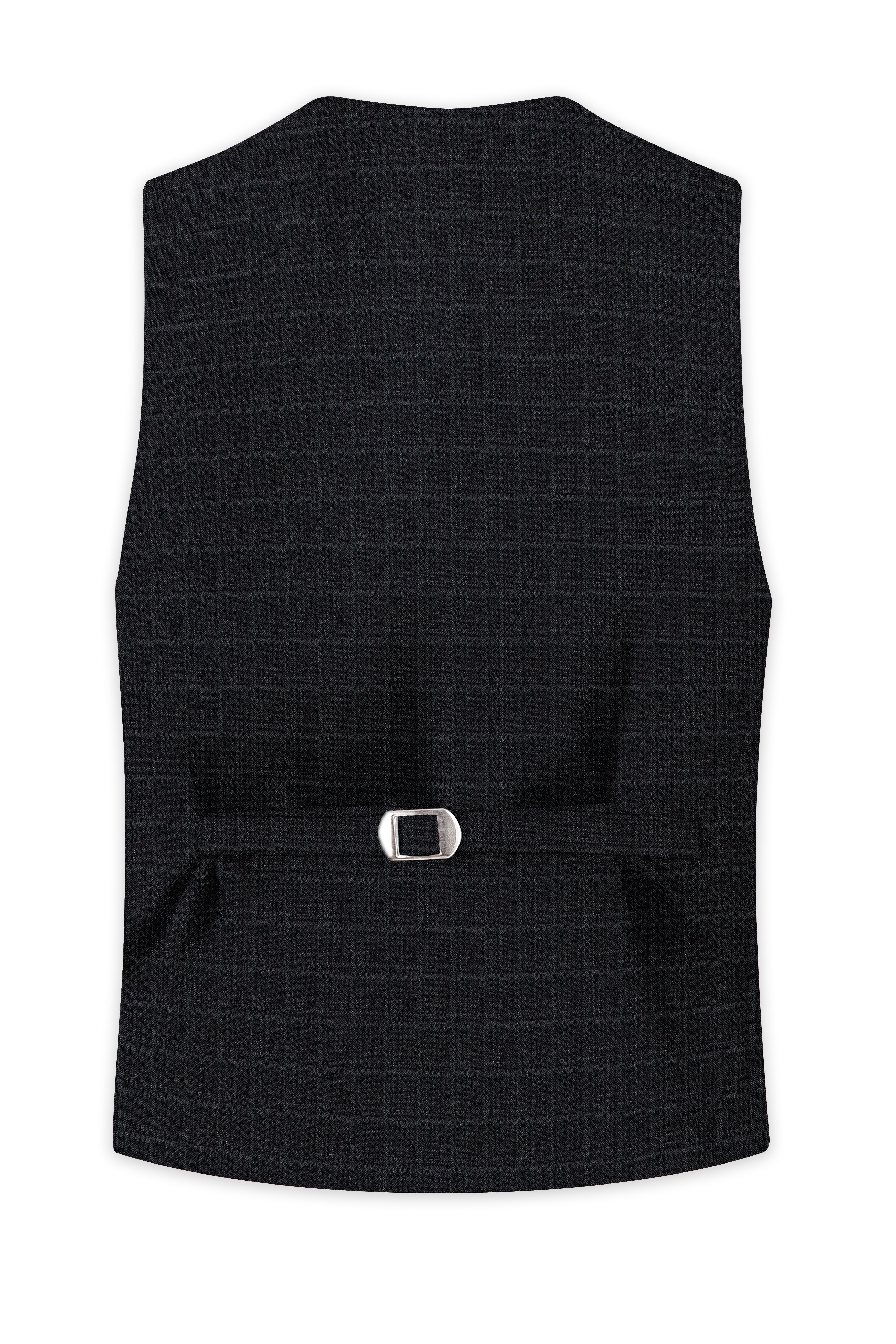 Dune Gray Plaid Waistcoat