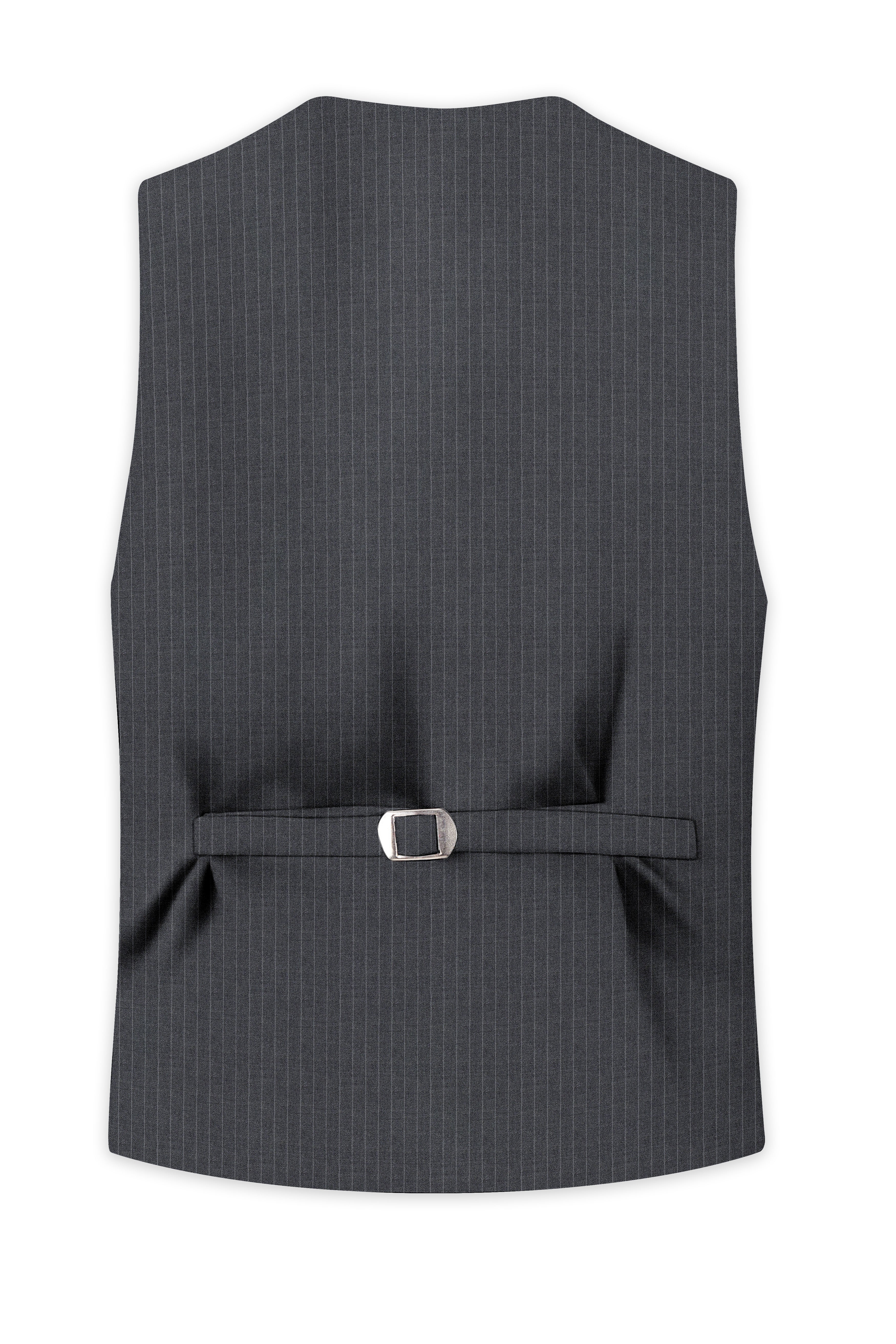 Ironside Gray Striped Waistcoat