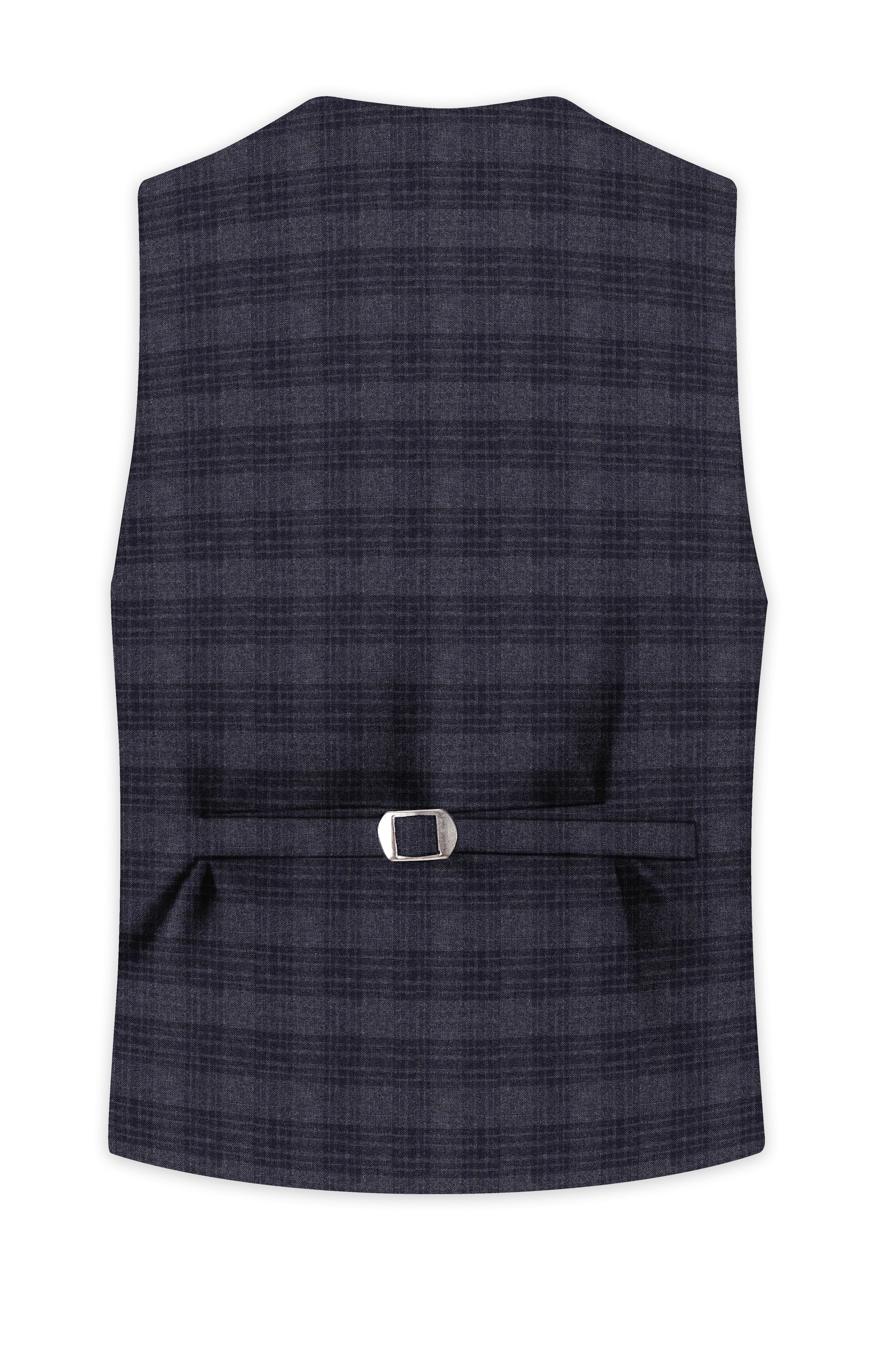Tuna Gray Plaid Waistcoat
