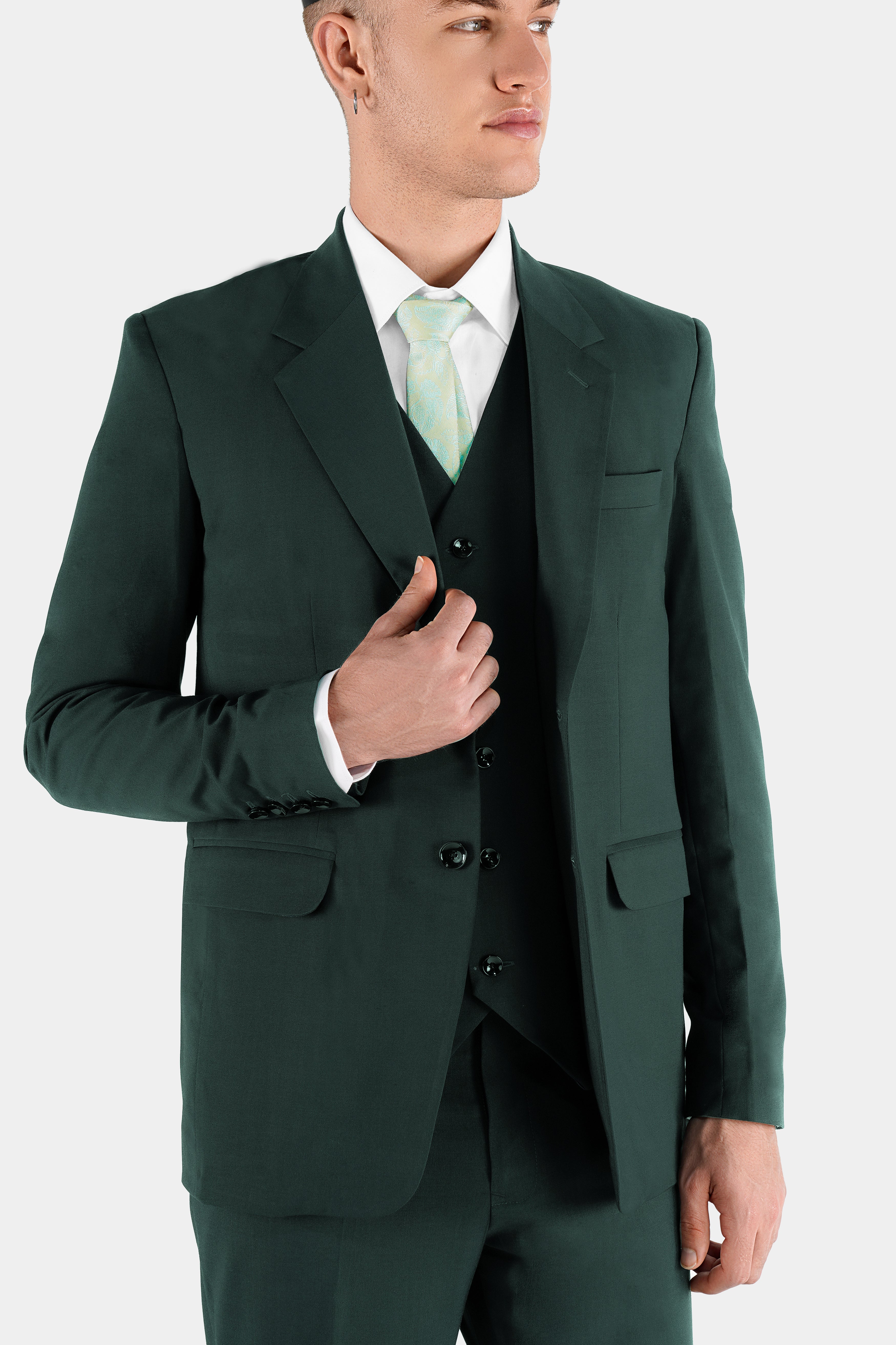 Gable Green Wool Rich Waistcoat
