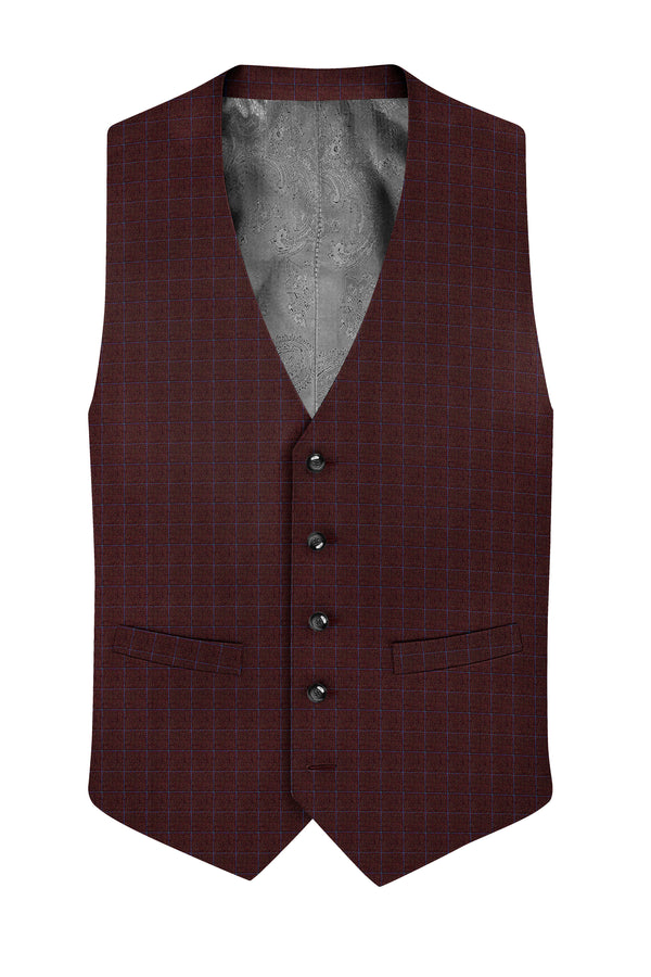 Thunder Brown Wool Rich Waistcoat