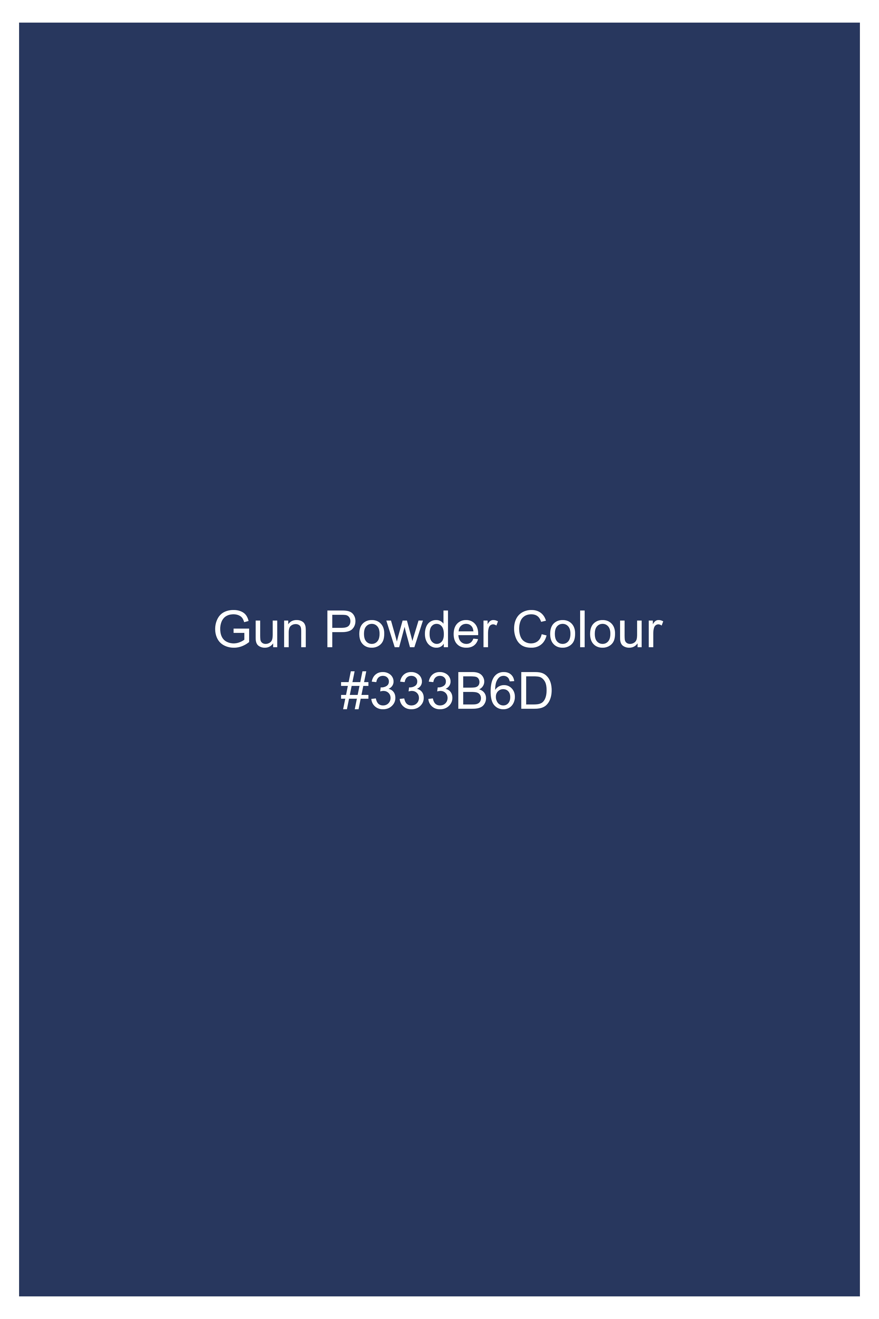 Gun Powder Blue Windowpane Wool Rich Stretchable Waistcoat V2760-36, V2760-38, V2760-40, V2760-42, V2760-44, V2760-46, V2760-48, V2760-50, V2760-52, V2760-54, V2760-56, V2760-58, V2760-60