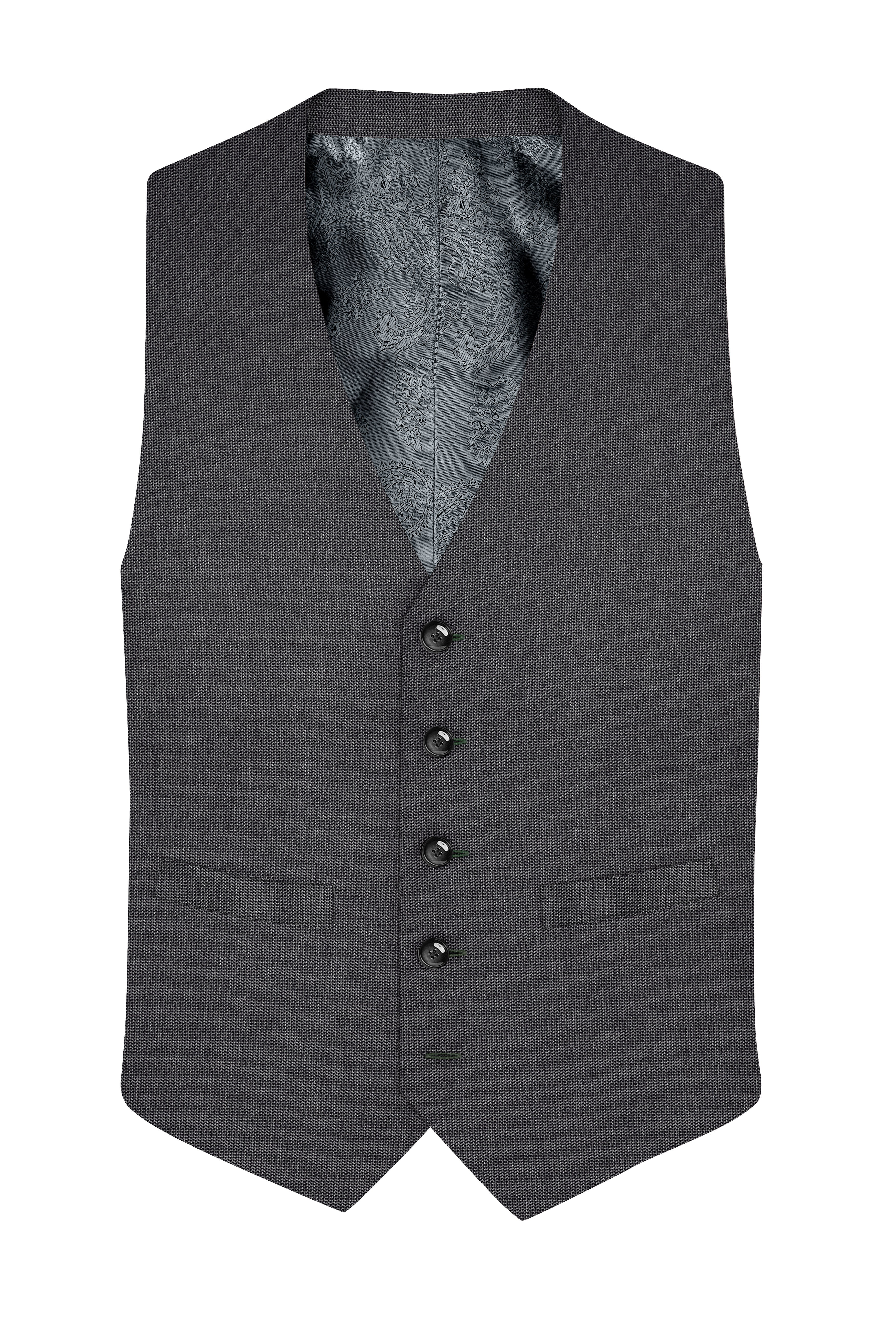 Capecod Gray Wool Rich Waistcoat