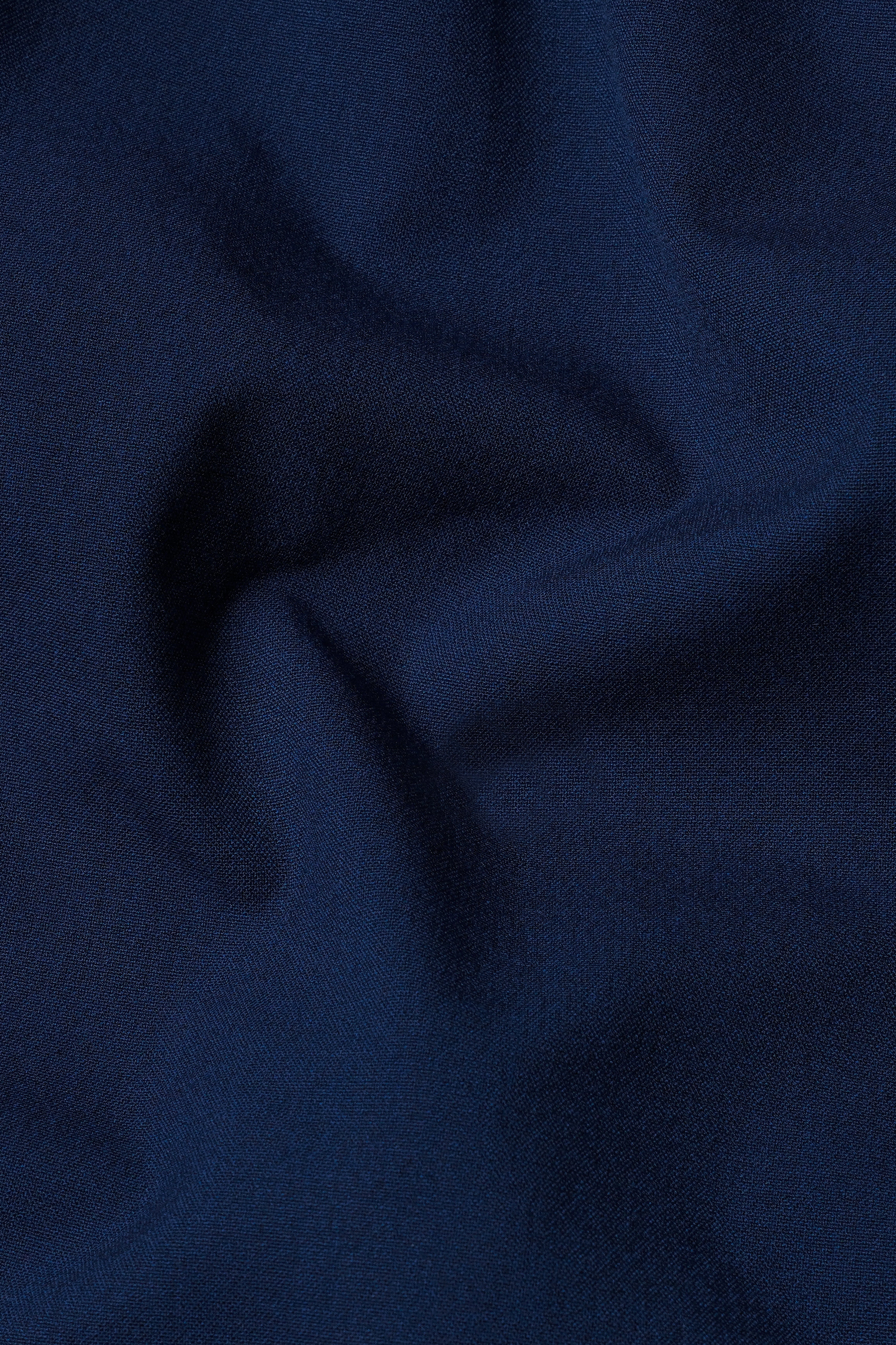 Midnight Blue Wool Rich Stretchable Traveler Waistcoat