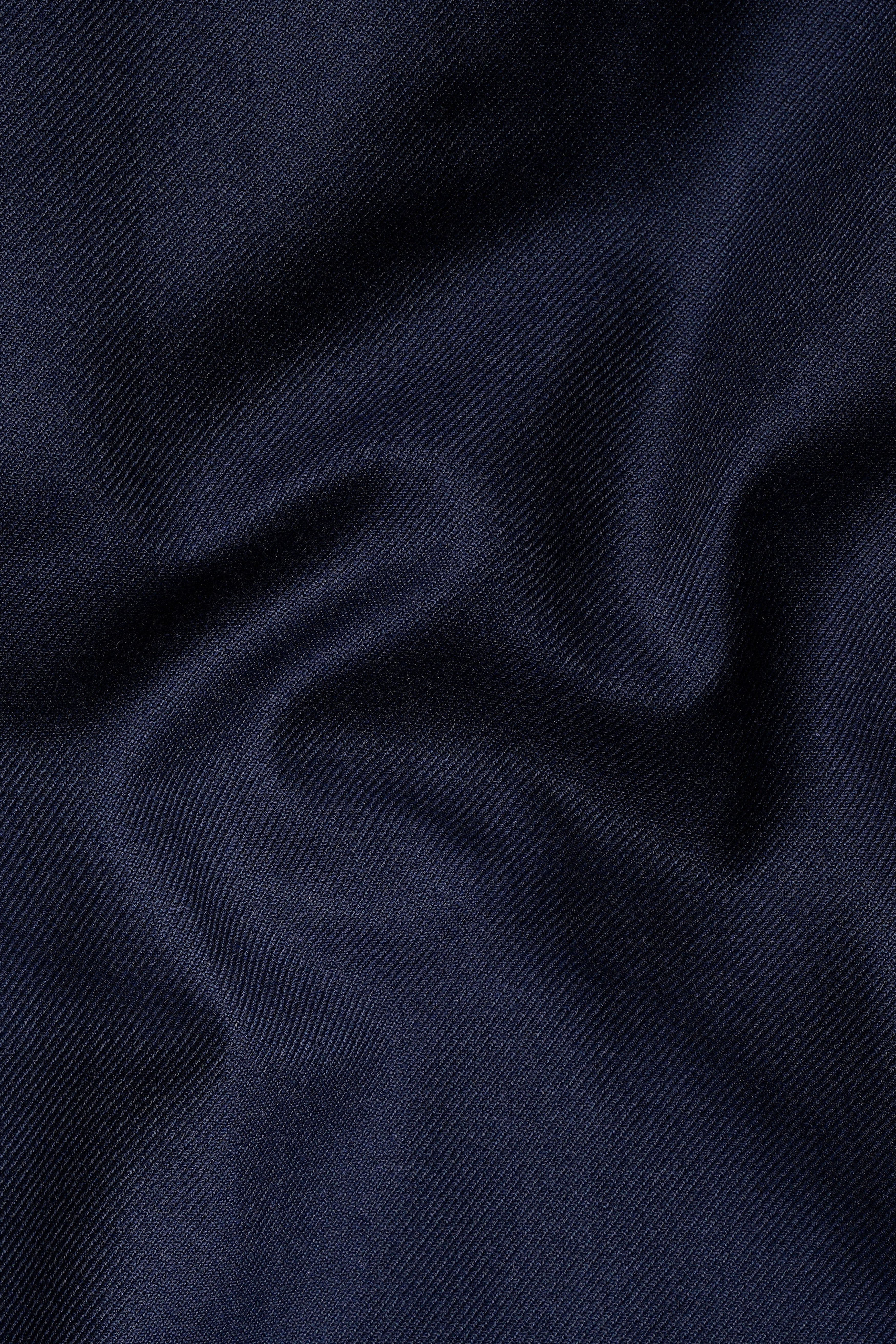 Haiti Blue Wool Rich Waistcoat