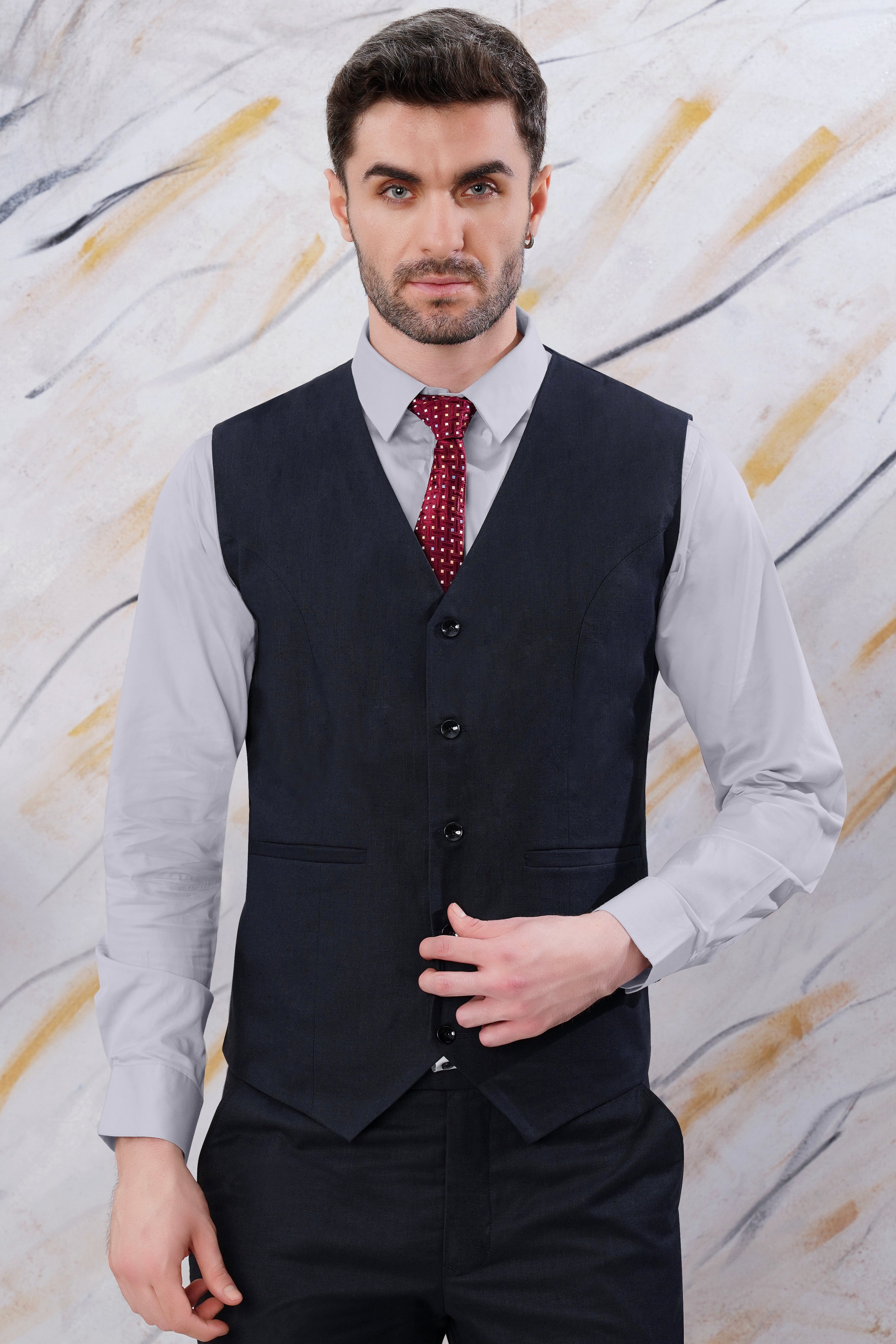 Cheap clearance grey waistcoat