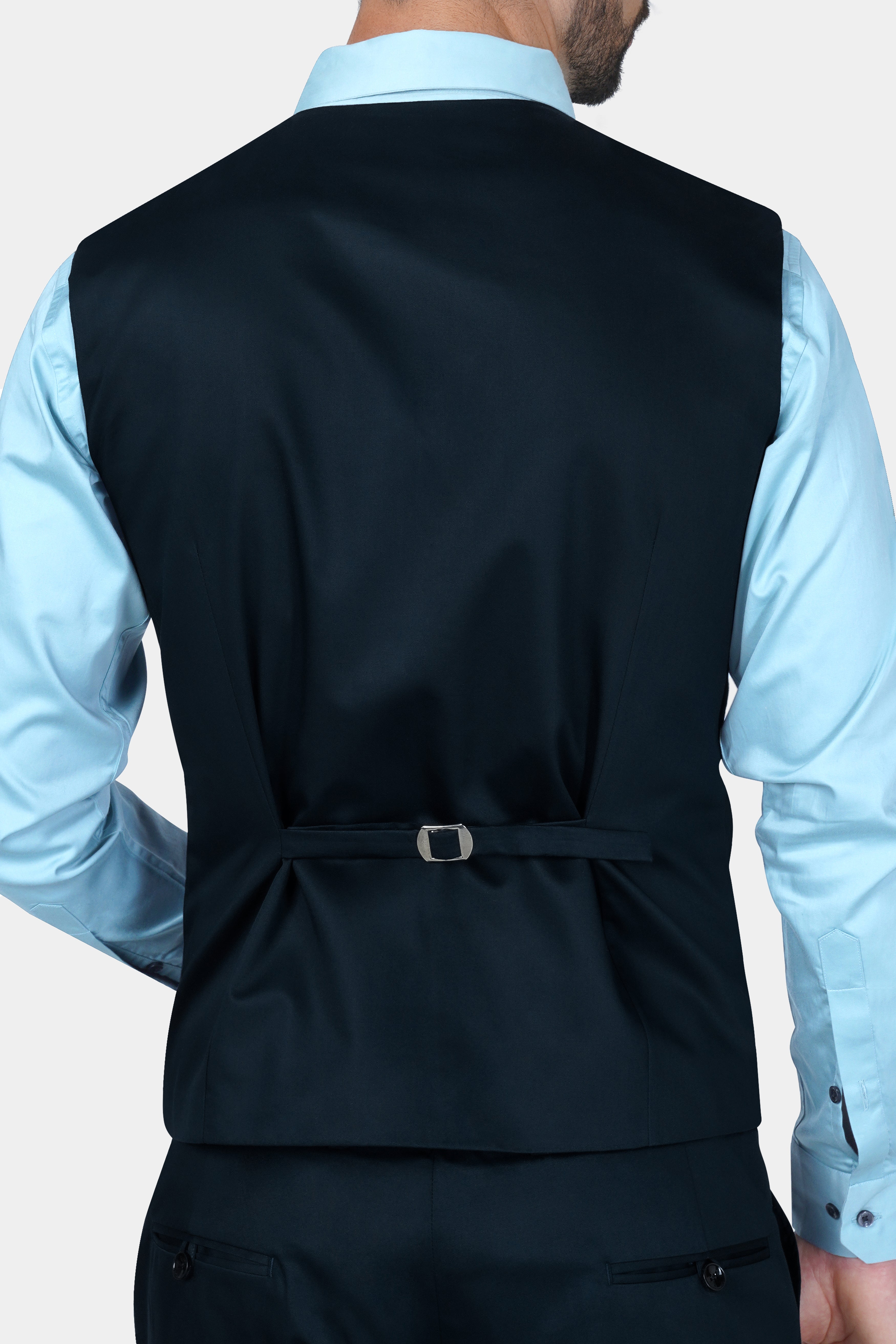 Bunker Blue Premium Cotton Waistcoat