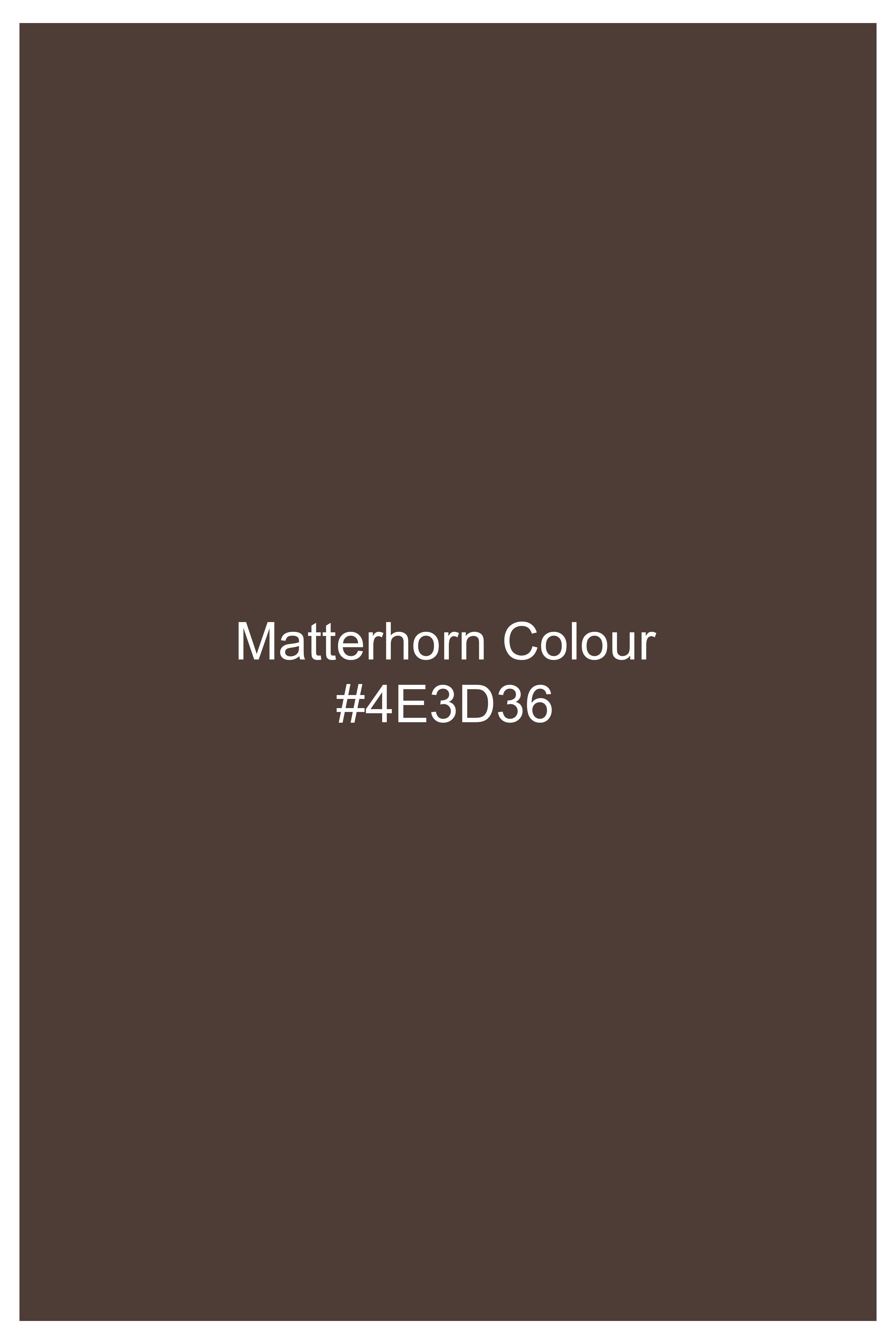 Matterhorn Brown Subtle Checkered Wool Rich Waistcoat
