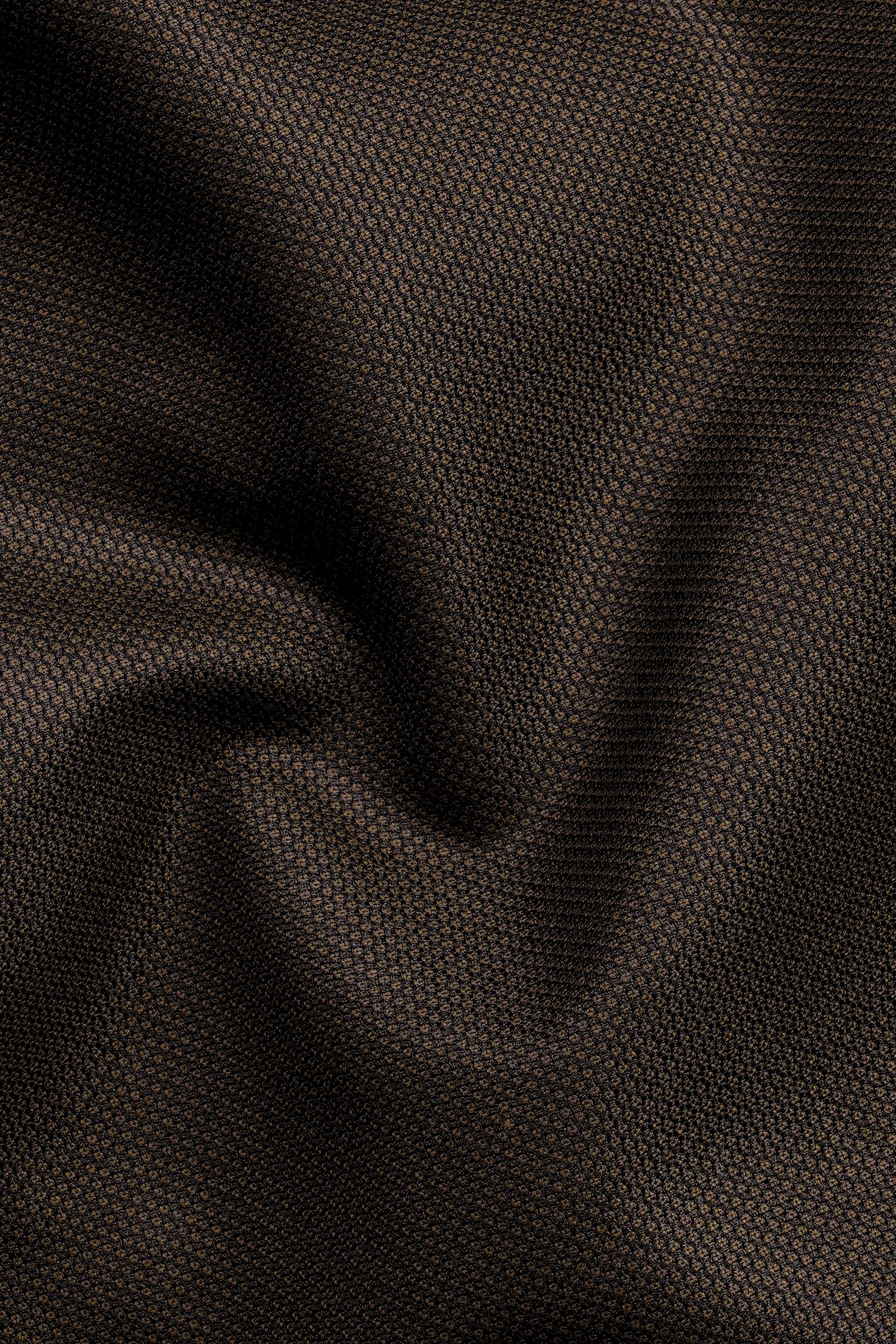 Zeus Brown Solid Wool Rich Waistcoat