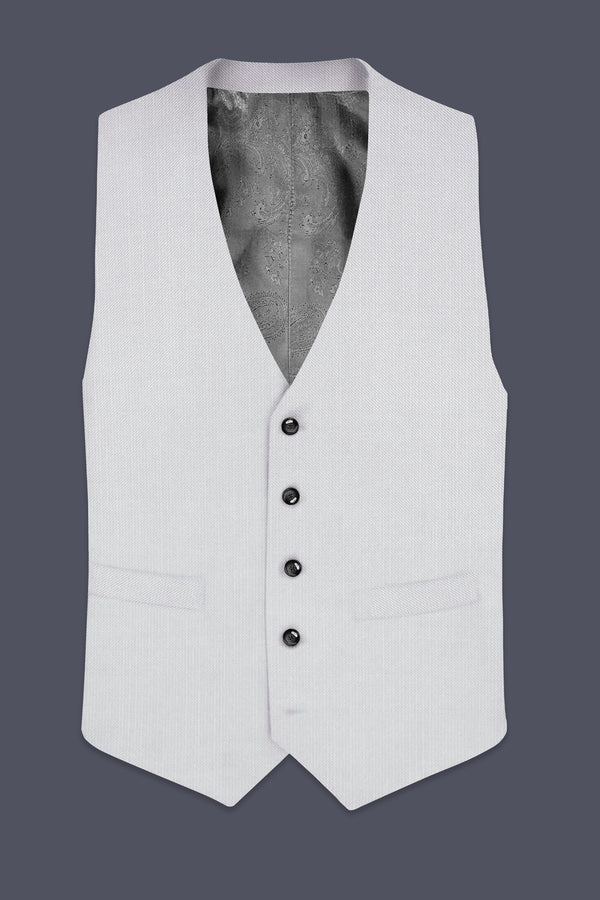 Granite-Alto Gray Solid Wool Rich Waistcoat