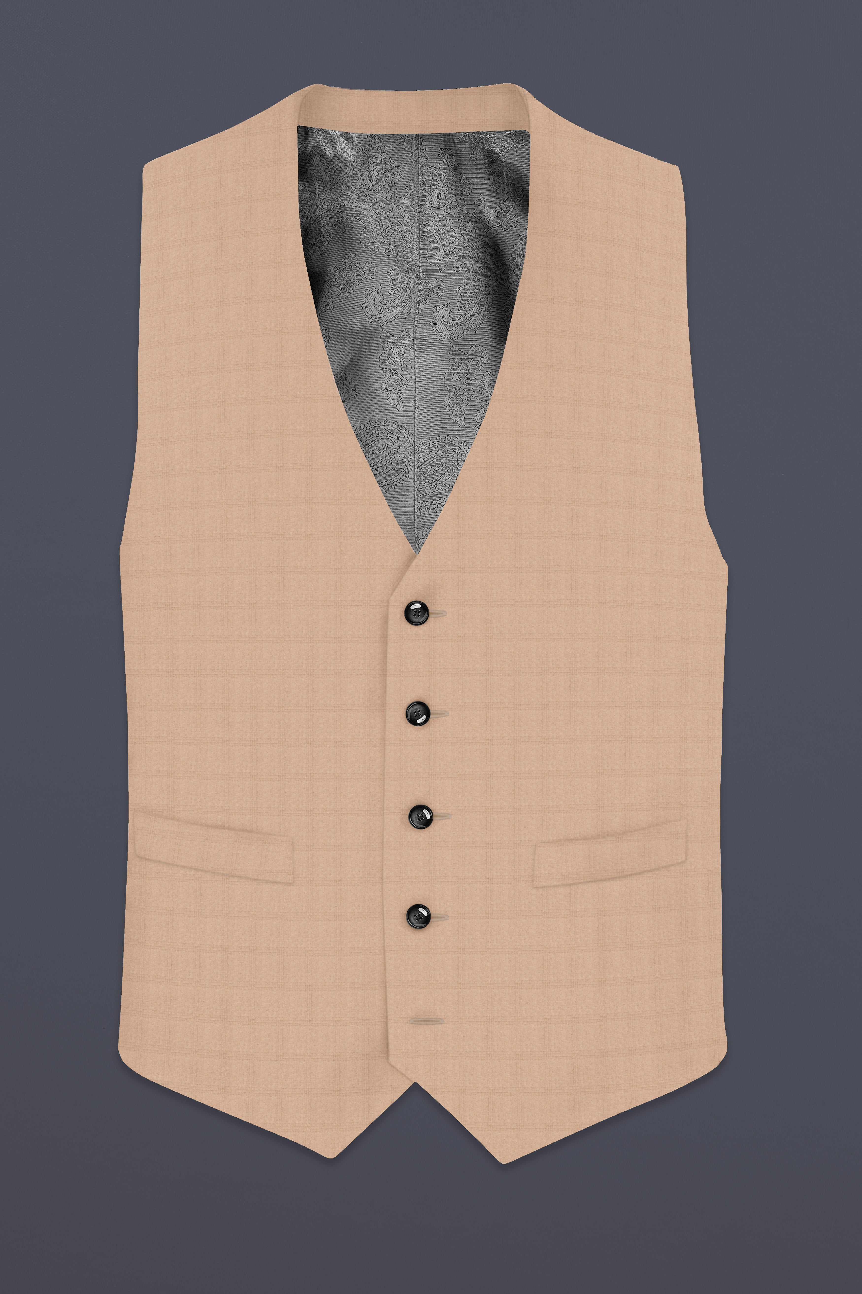 Velcrema-Sorrell Cream Wool Rich Waistcoat