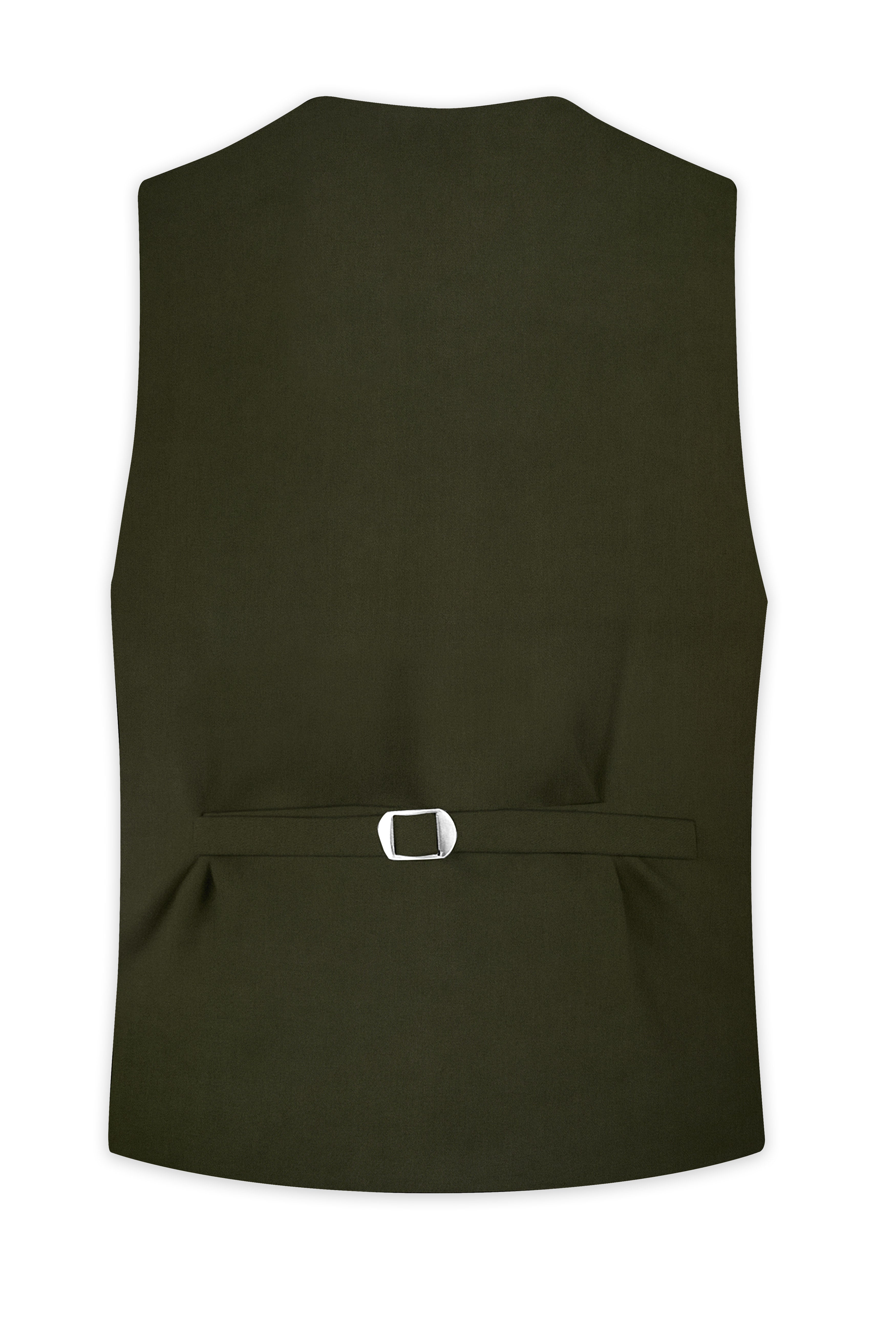 Verdaro-Zeus Green Solid Premium Cotton Waistcoats