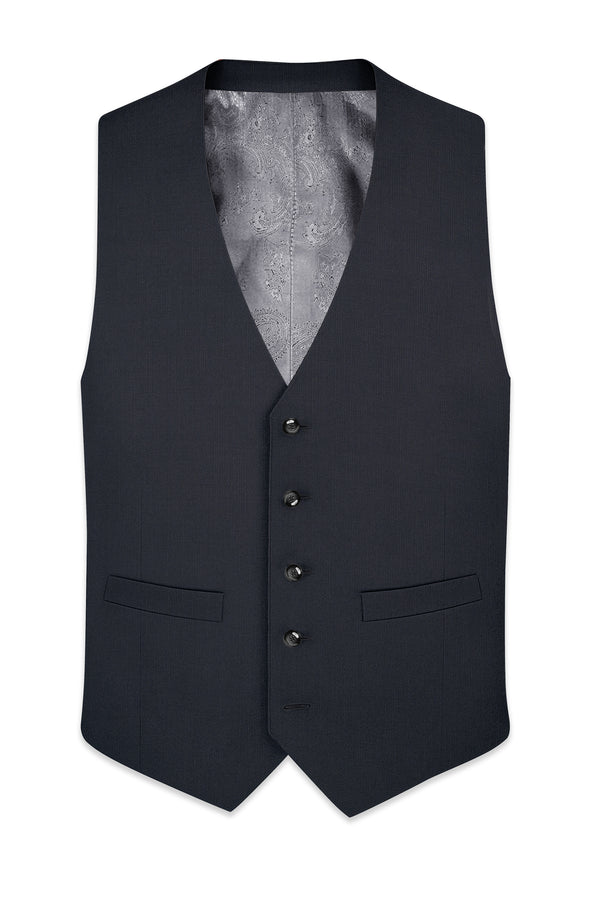 Argenvo-Baltic Sea Gray Wool Rich Waistcoats