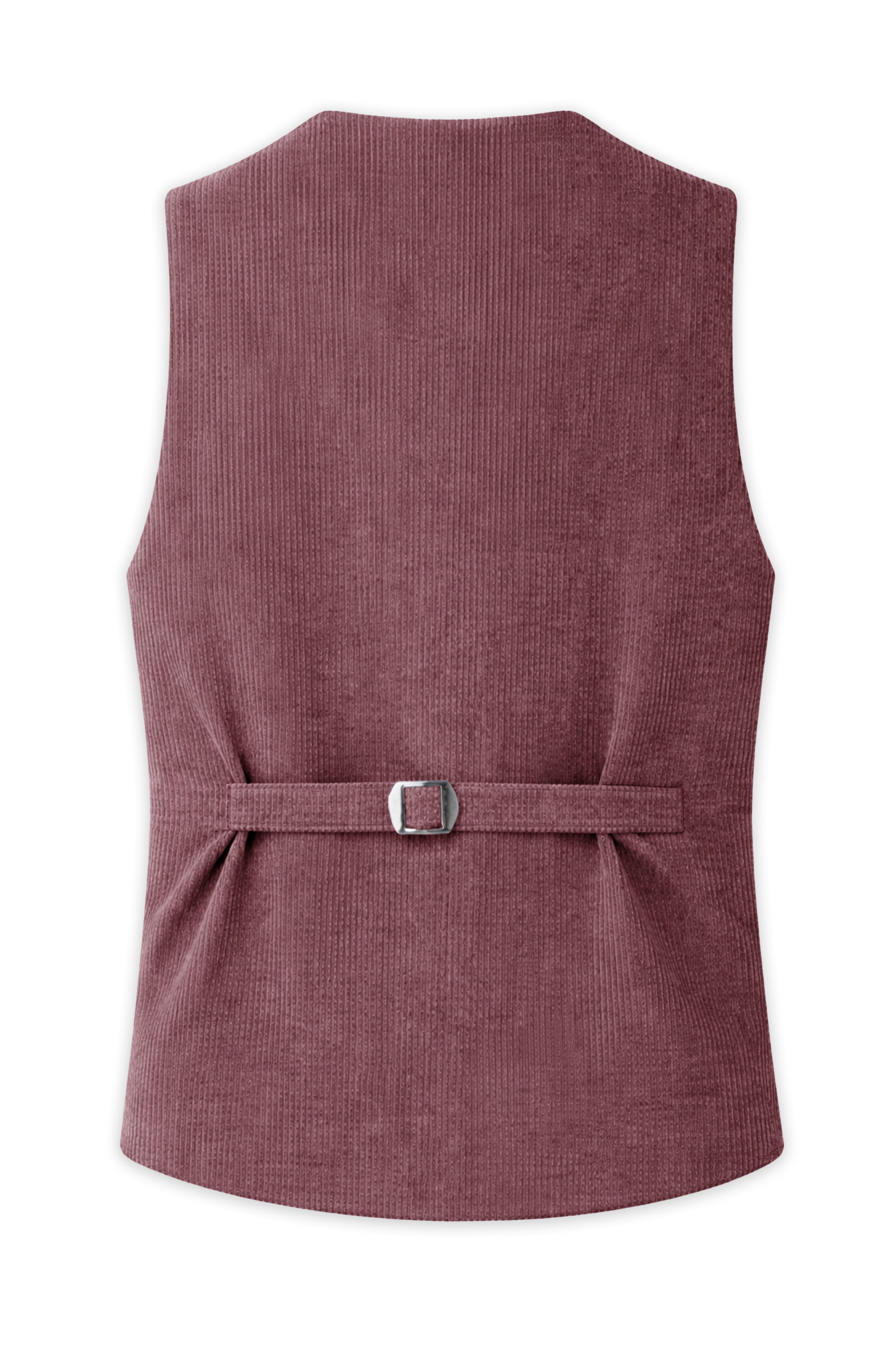 Tauzen-Rose Taupe Pink Corduroy Premium Waistcoat