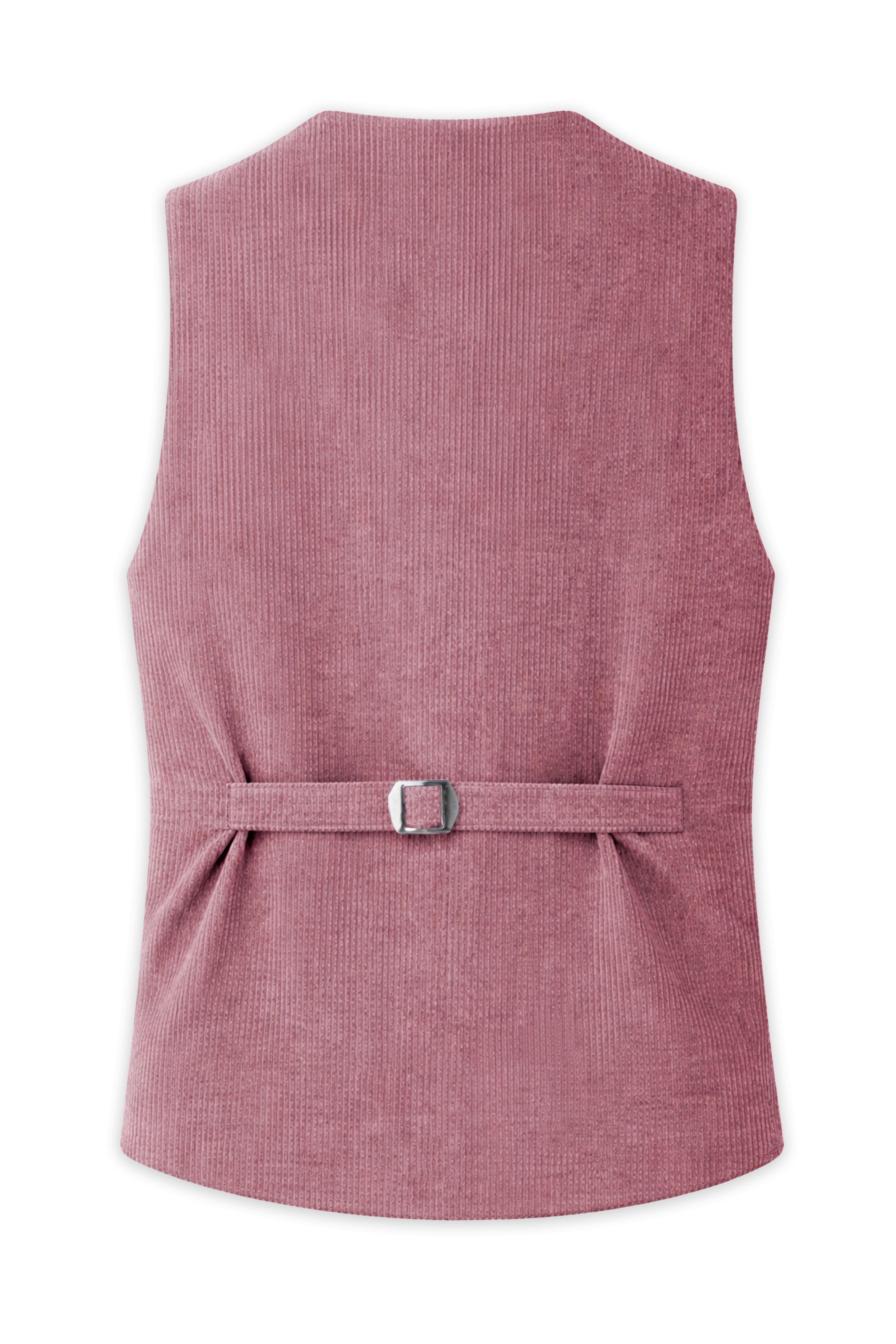 Petalux-Oriental Pink Corduroy Premium Waistcoat