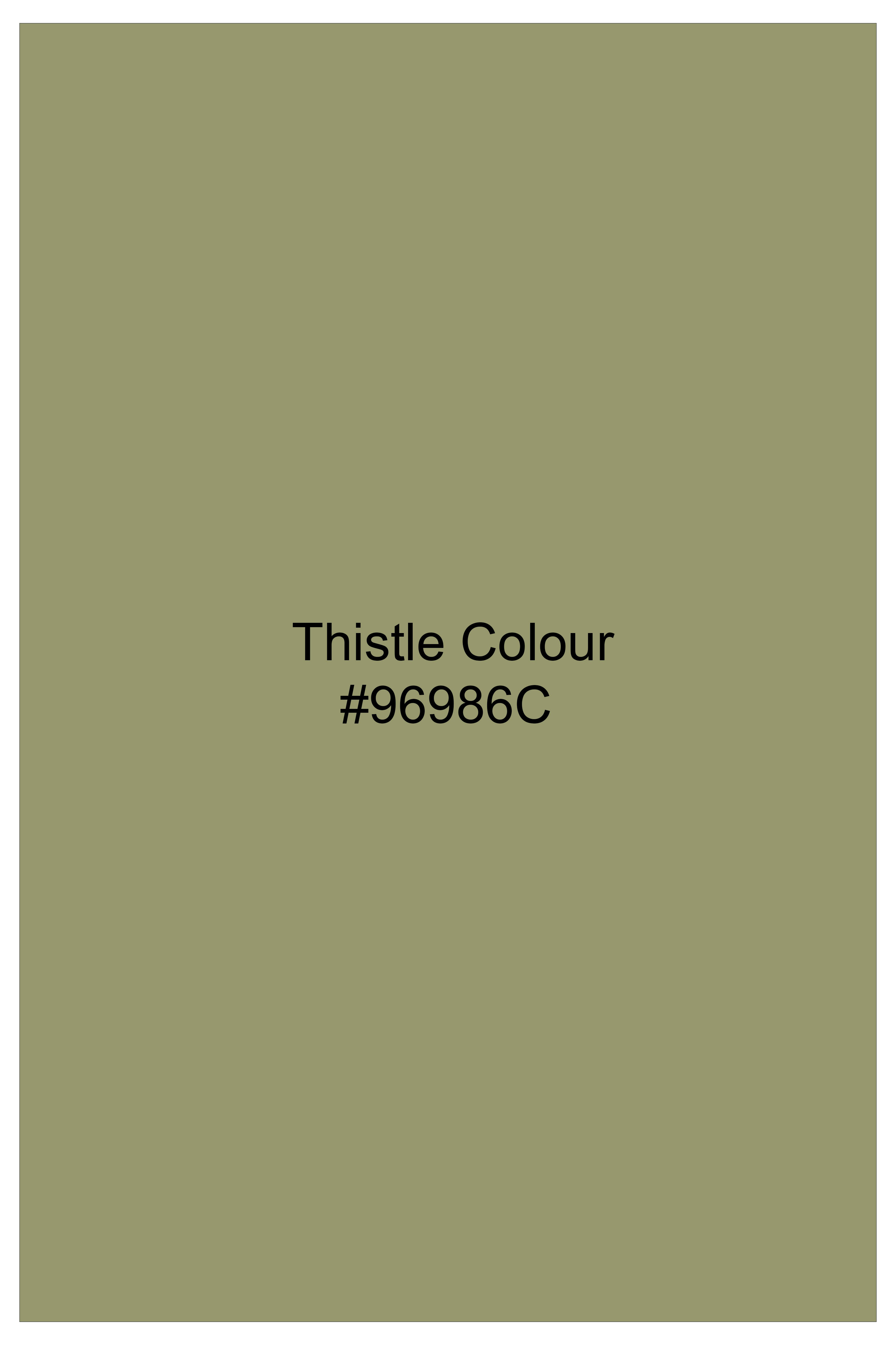 Aurethist-Thistle Green Corduroy Premium Waistcoat