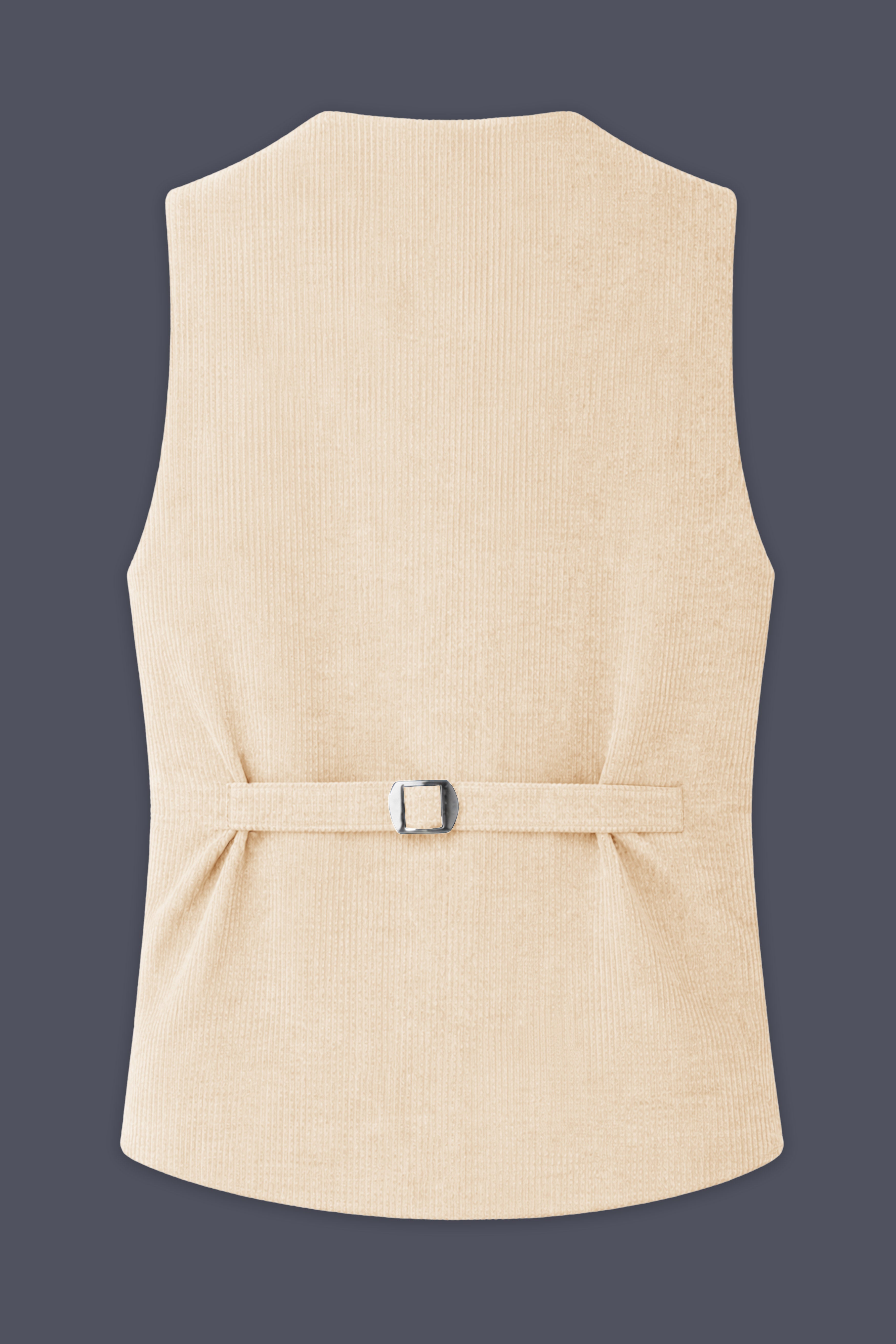 Hispanoro-Spanish Cream Corduroy Premium Waistcoat