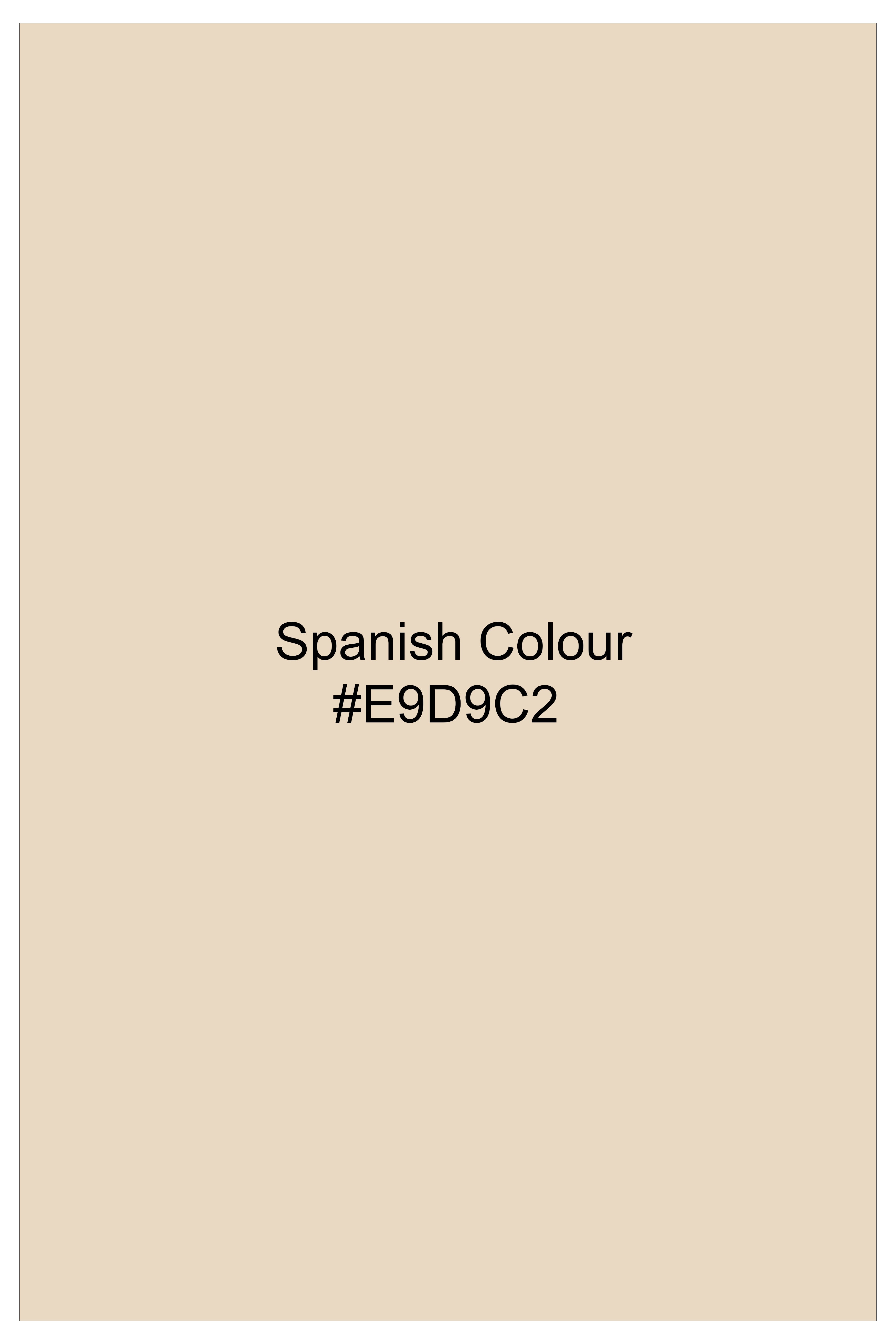 Hispanoro-Spanish Cream Corduroy Premium Waistcoat