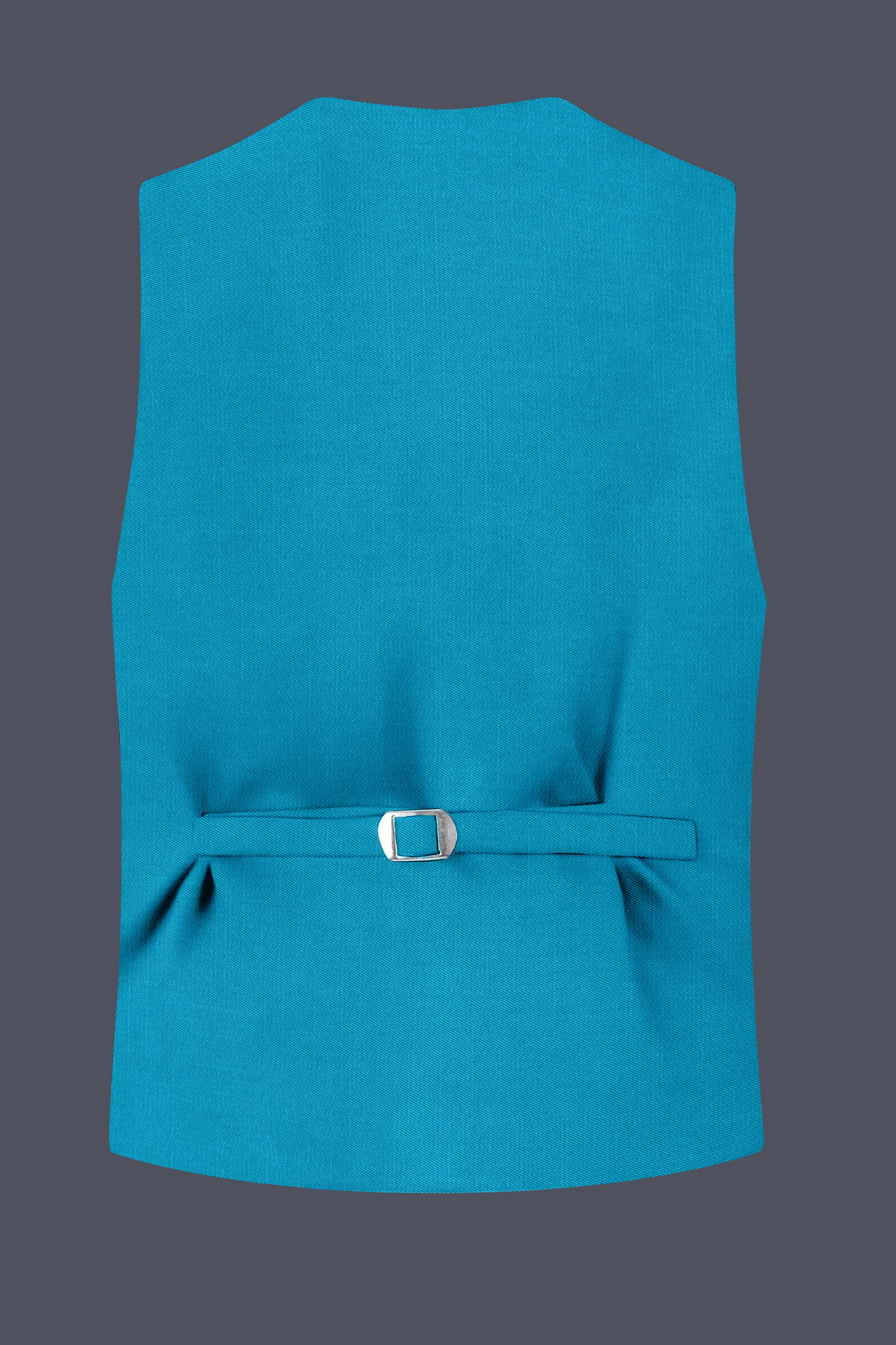 Atlantic-Bondi Blue Wool Rich Slight Stretch Waistcoat