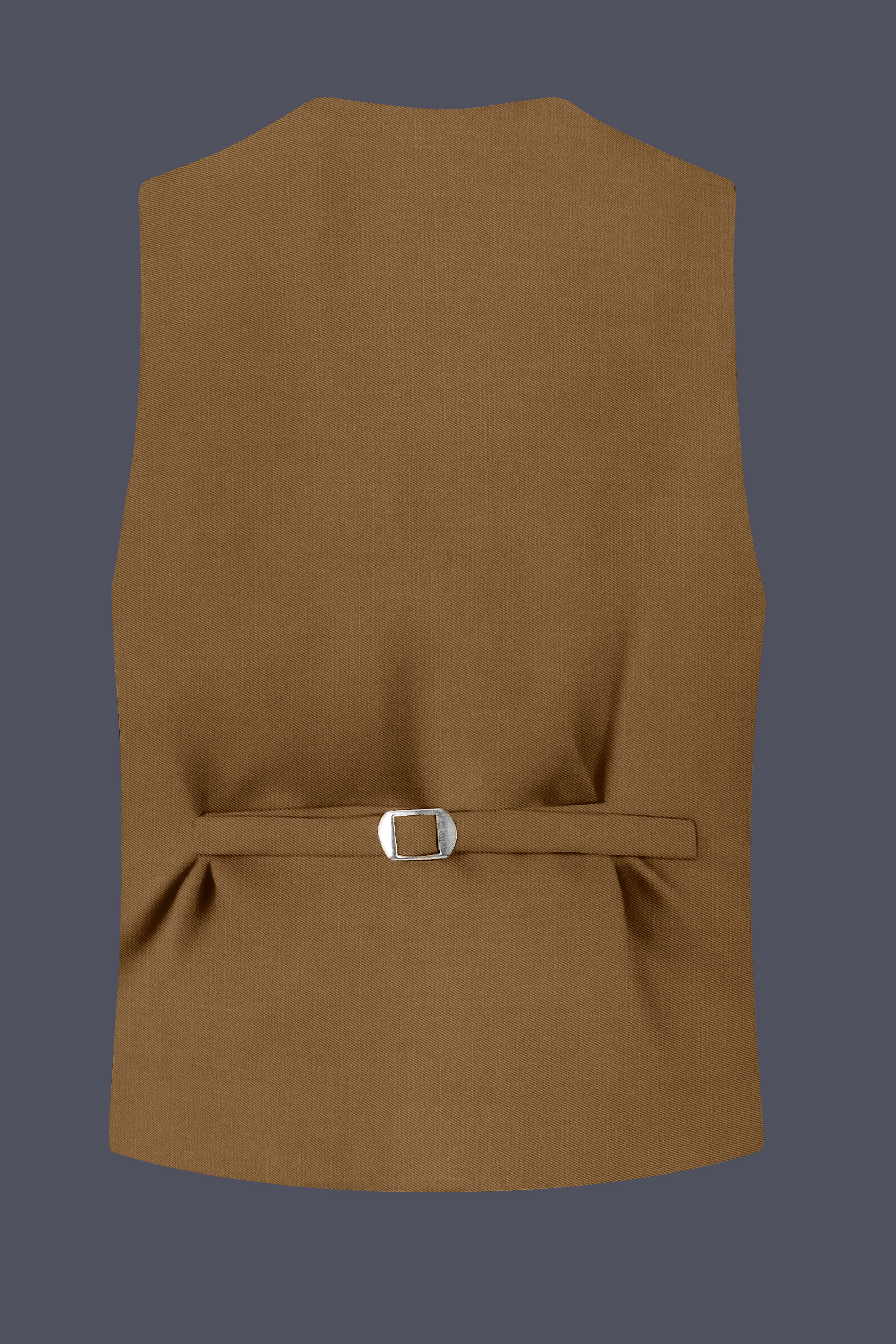 Sapphire-Potters Brown Wool Rich Slight Stretch Waistcoat