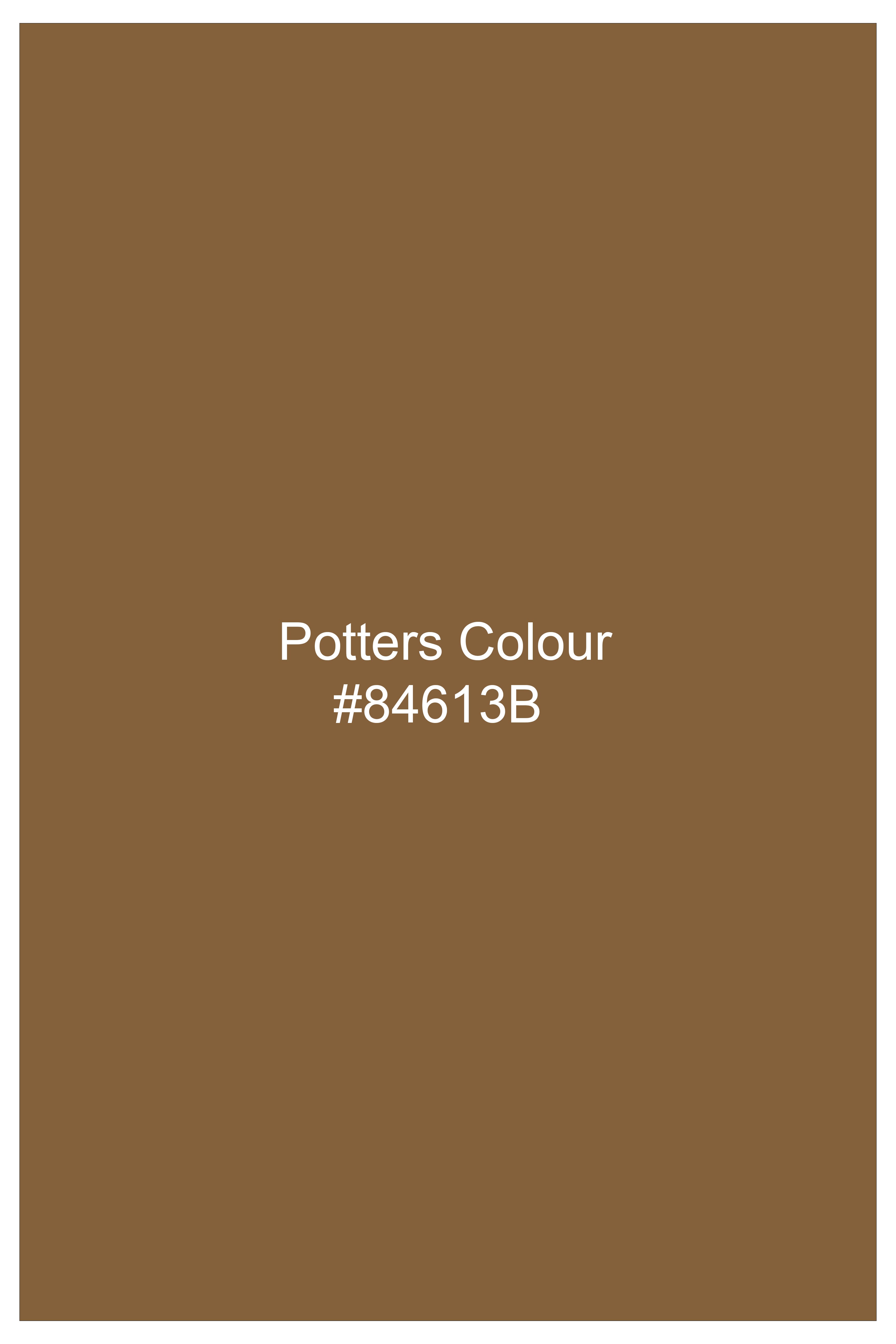 Sapphire-Potters Brown Wool Rich Slight Stretch Waistcoat