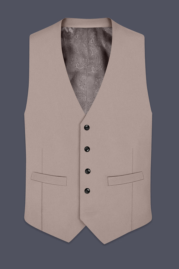 Fuchsia-Korean Spicy Pink 4-Way Stretch Wrinkle-Free Wool Rich Waistcoat
