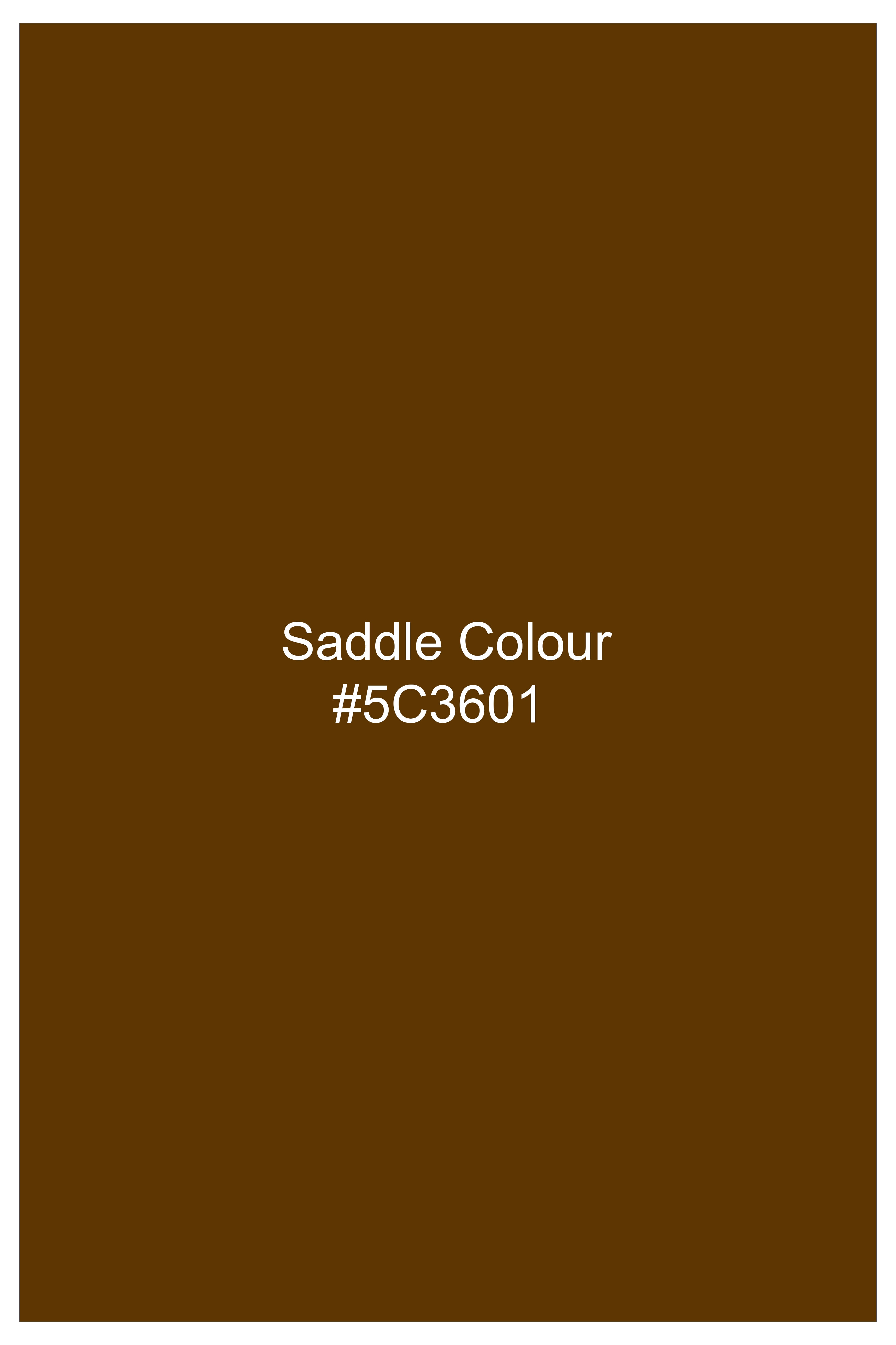 Cavaro-Saddle Brown Velvet Waistcoat
