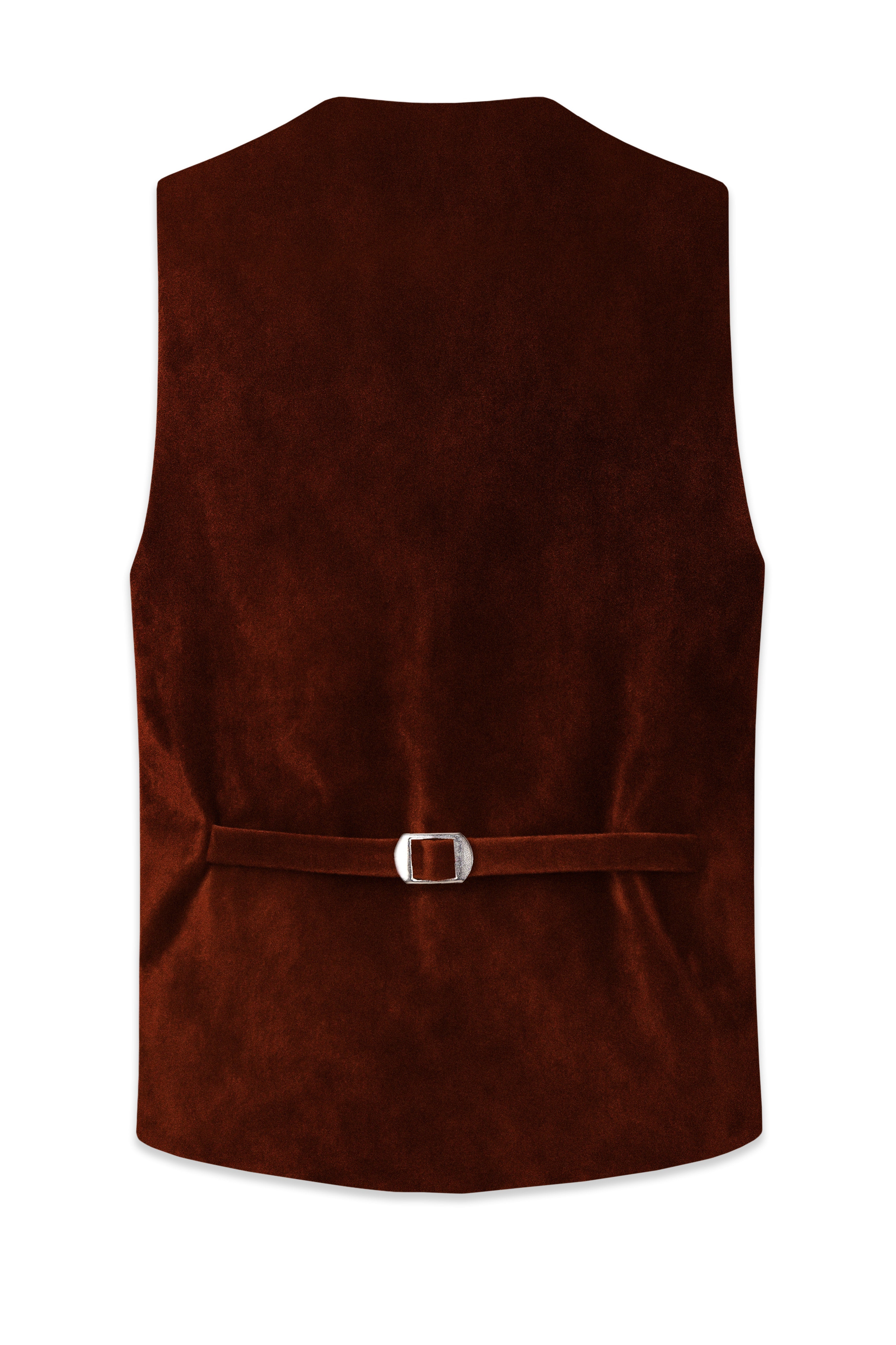 Eldor-Van Cleef Brown Velvet Waistcoat