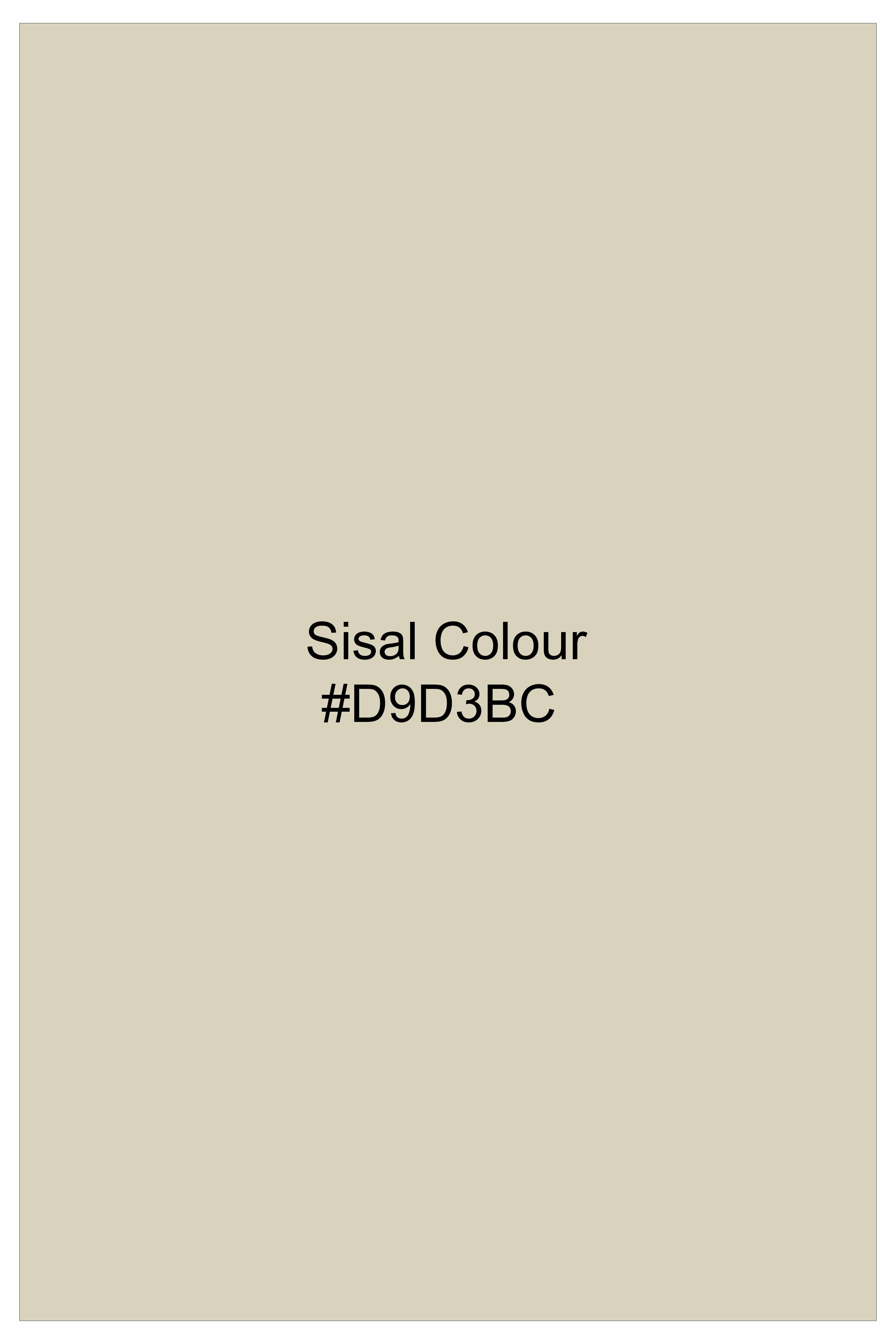 Ivory-Sisal Cream Slight Stretch Subtle Sheen Poly-Viscose Waistcoat