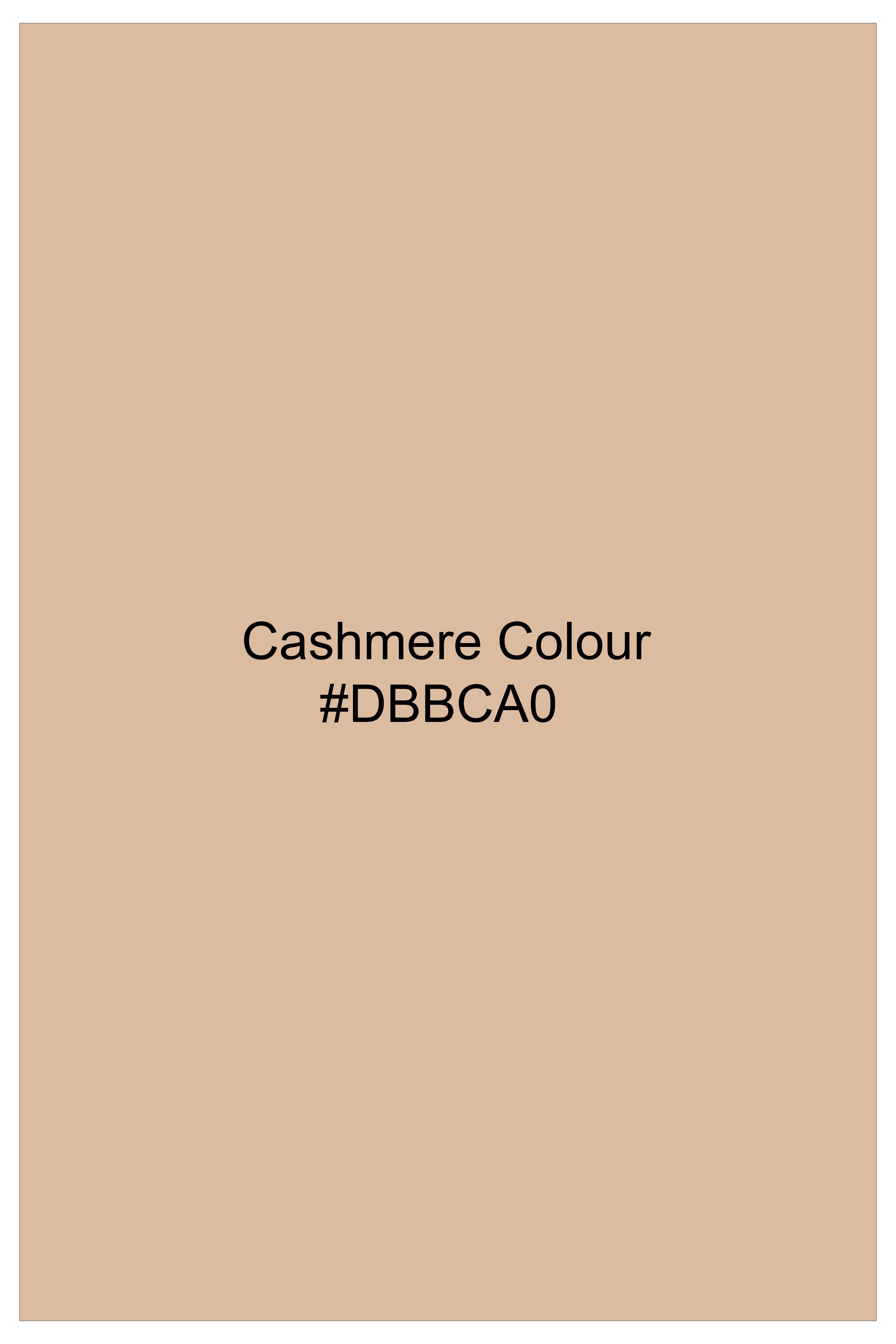 Ecru-Cashmere Cream Slight Stretch Subtle Sheen Poly-Viscose Waistcoat