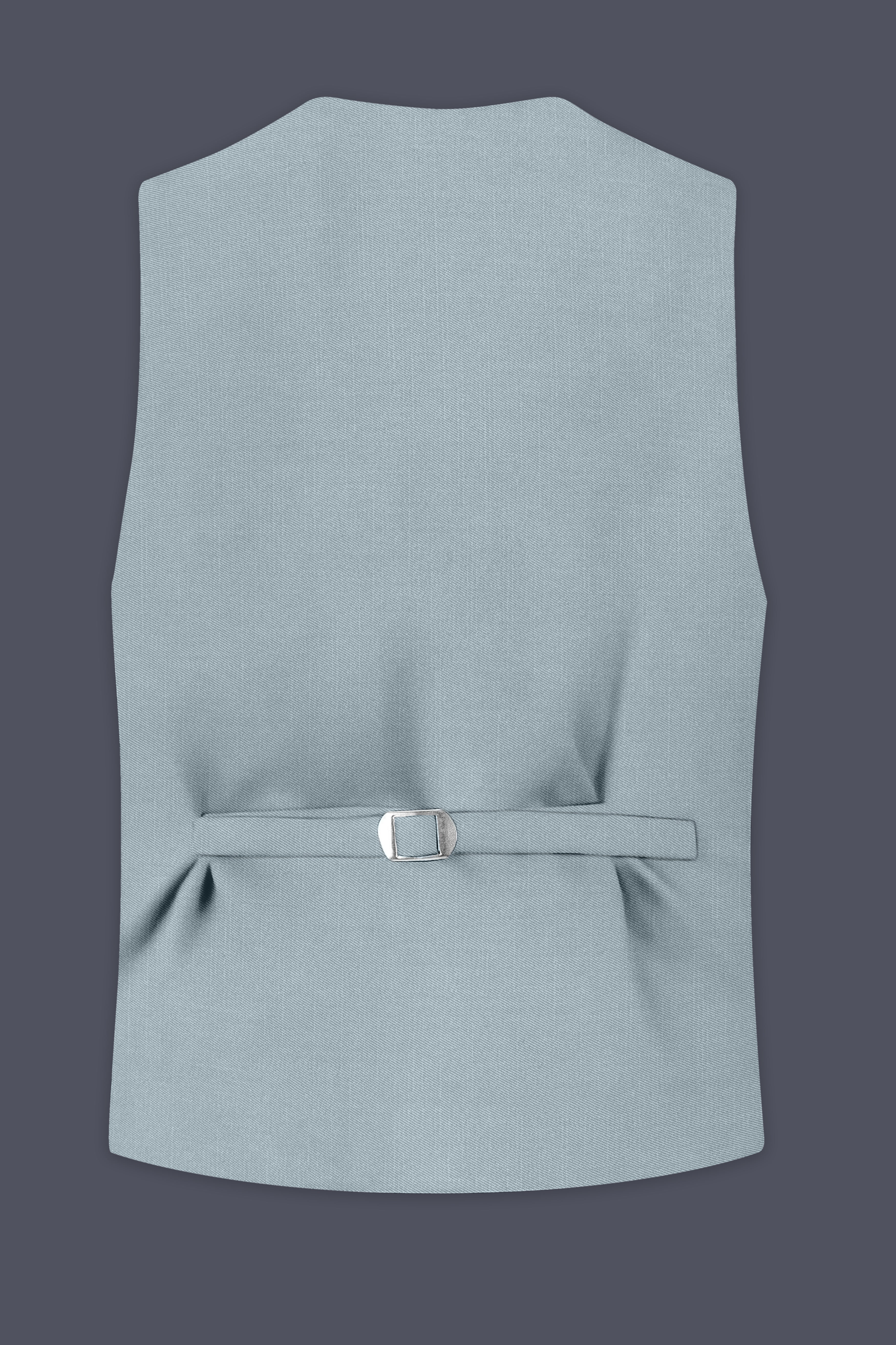 Valtor-Pewter Gray Wool Rich Slight Stretch Waistcoat